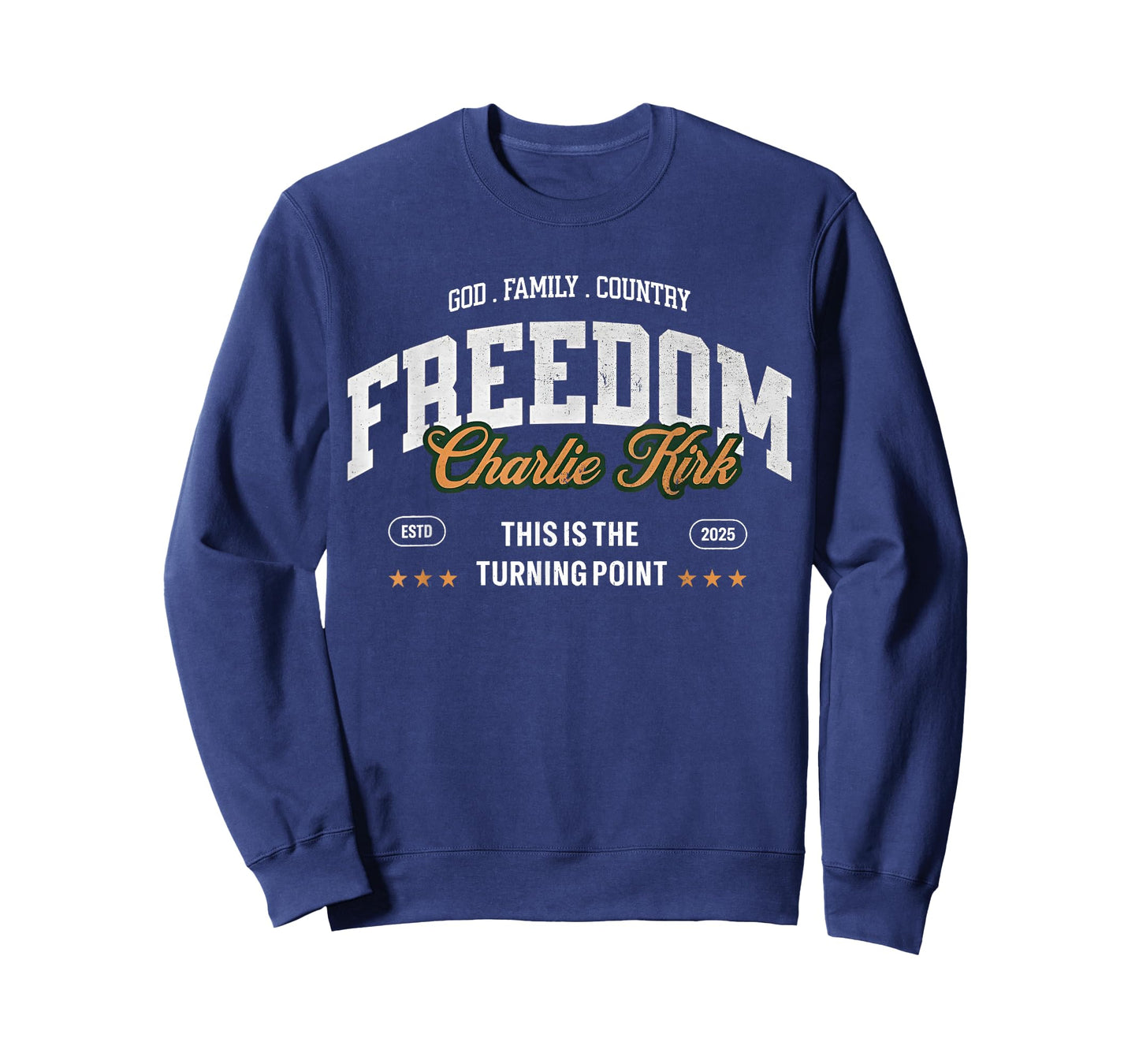 God Family Country Faith Freedom - Patriotic Christian T-Shirt
