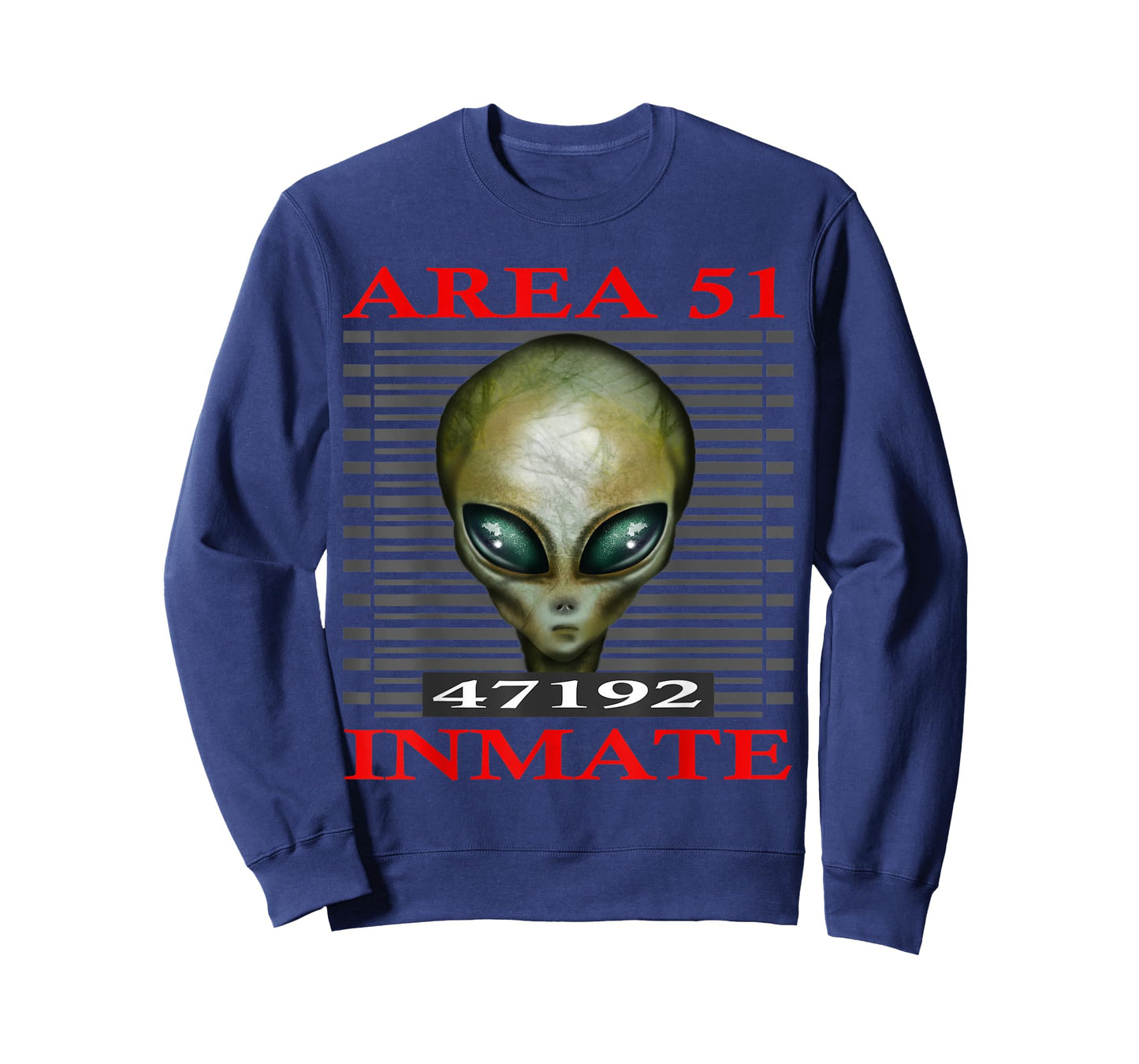 Area 51 Inmate Alien Head Space Lover Design T-Shirt