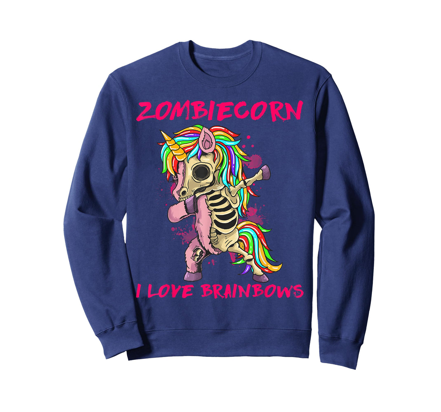 Zombiecorn I Love Brainbows Zombie Halloween Unicorn Lovers T-Shirt