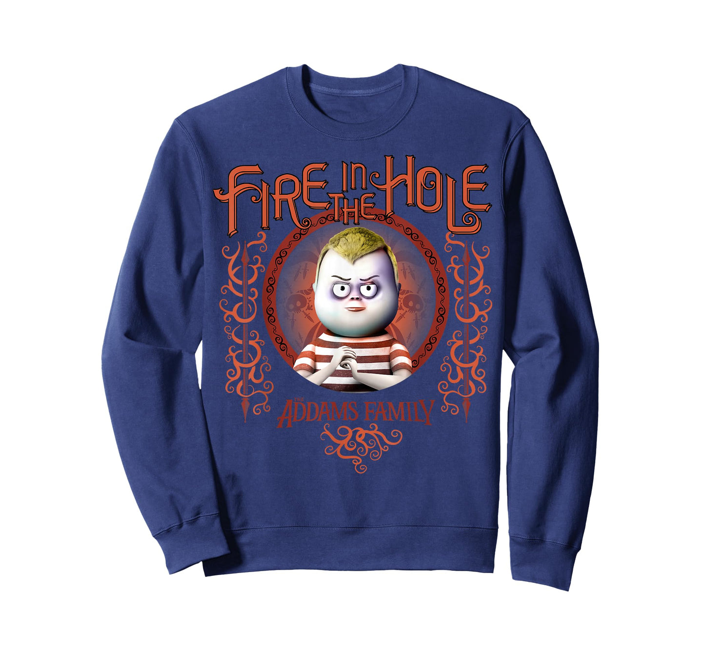 Addams Family Pugsley Addams Fire in The Hole Portrait T-Shirt Small
