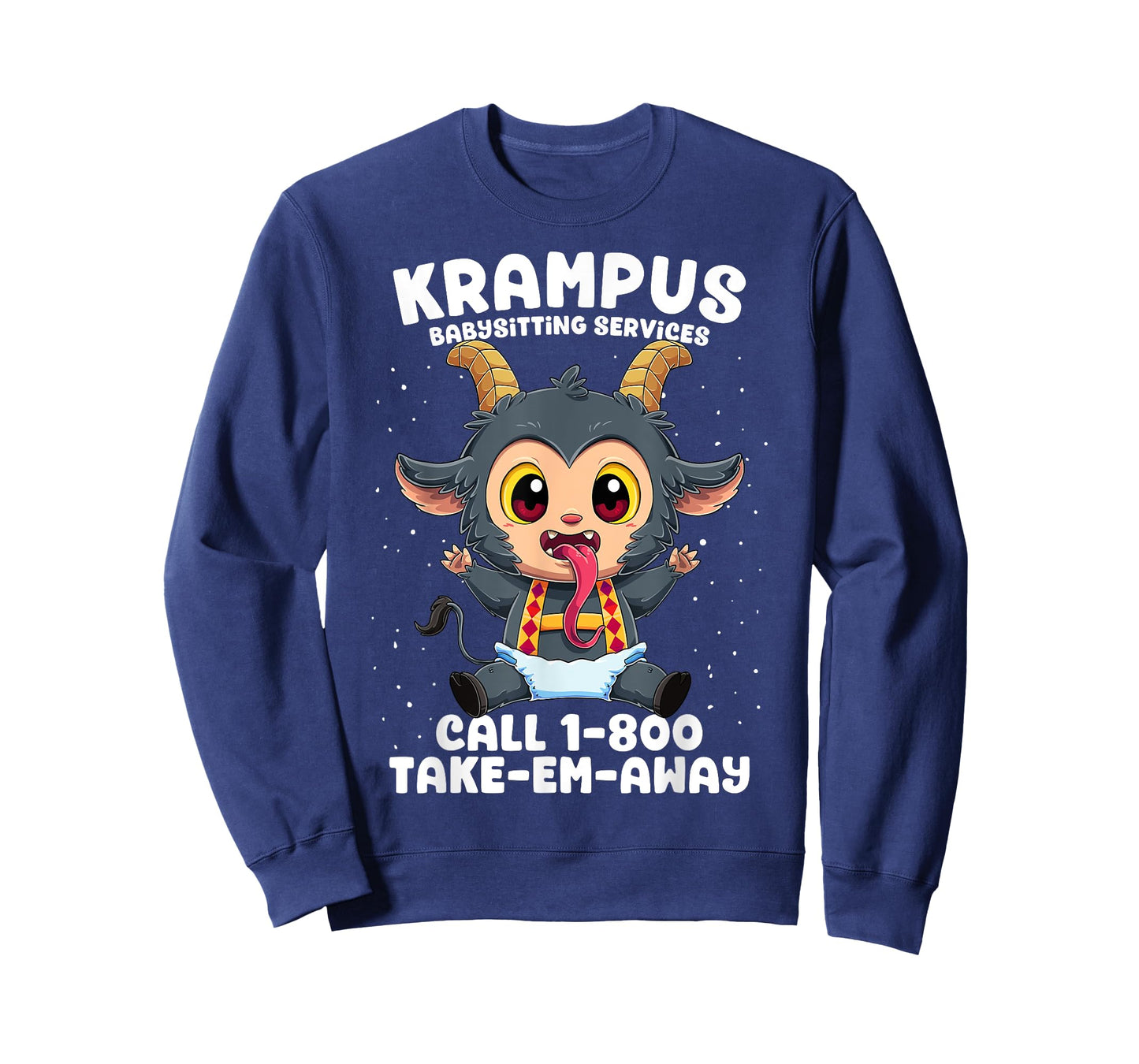 Krampus Babysitting Services Germanic Christmas Demon Horror T-Shirt