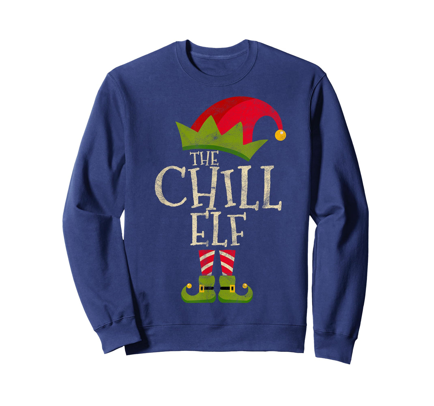 Easy The Chill Elf Xmas Costume Family Group Gift Christmas T-Shirt