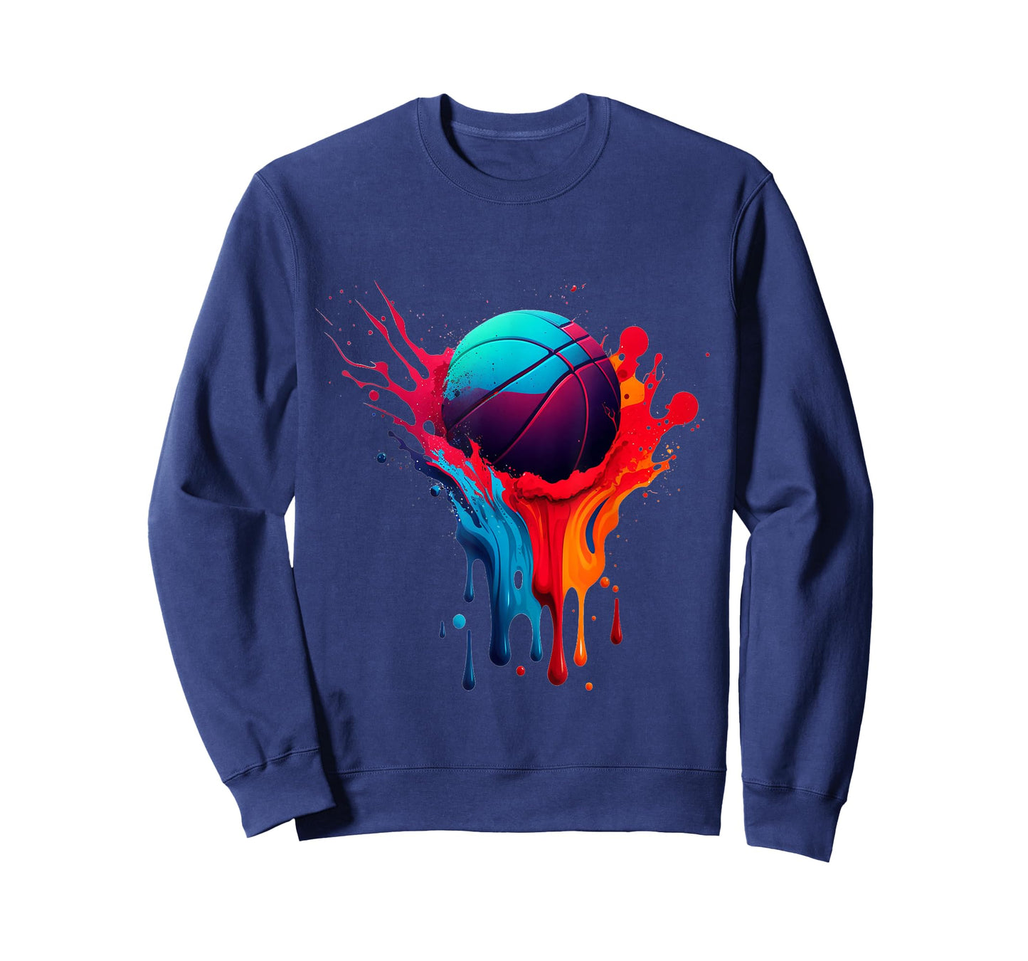 Basketball Splash Basketball Splatter Paint Bball Player T-Shirt