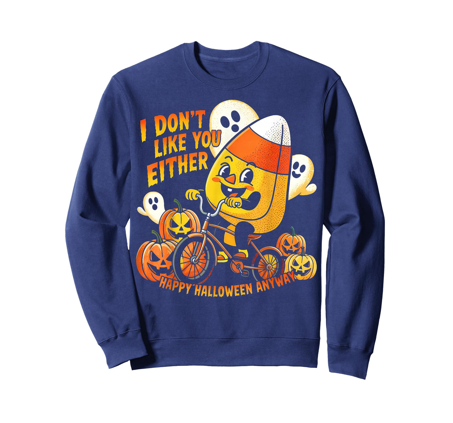 Halloween Costume Team Candy Corn I Don't Like You Either T-Shirt