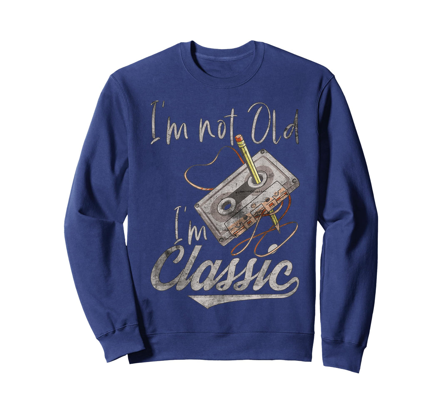 I'm Not Old I'm Classic Cassette Tape Pencil Retro Vintage T-Shirt