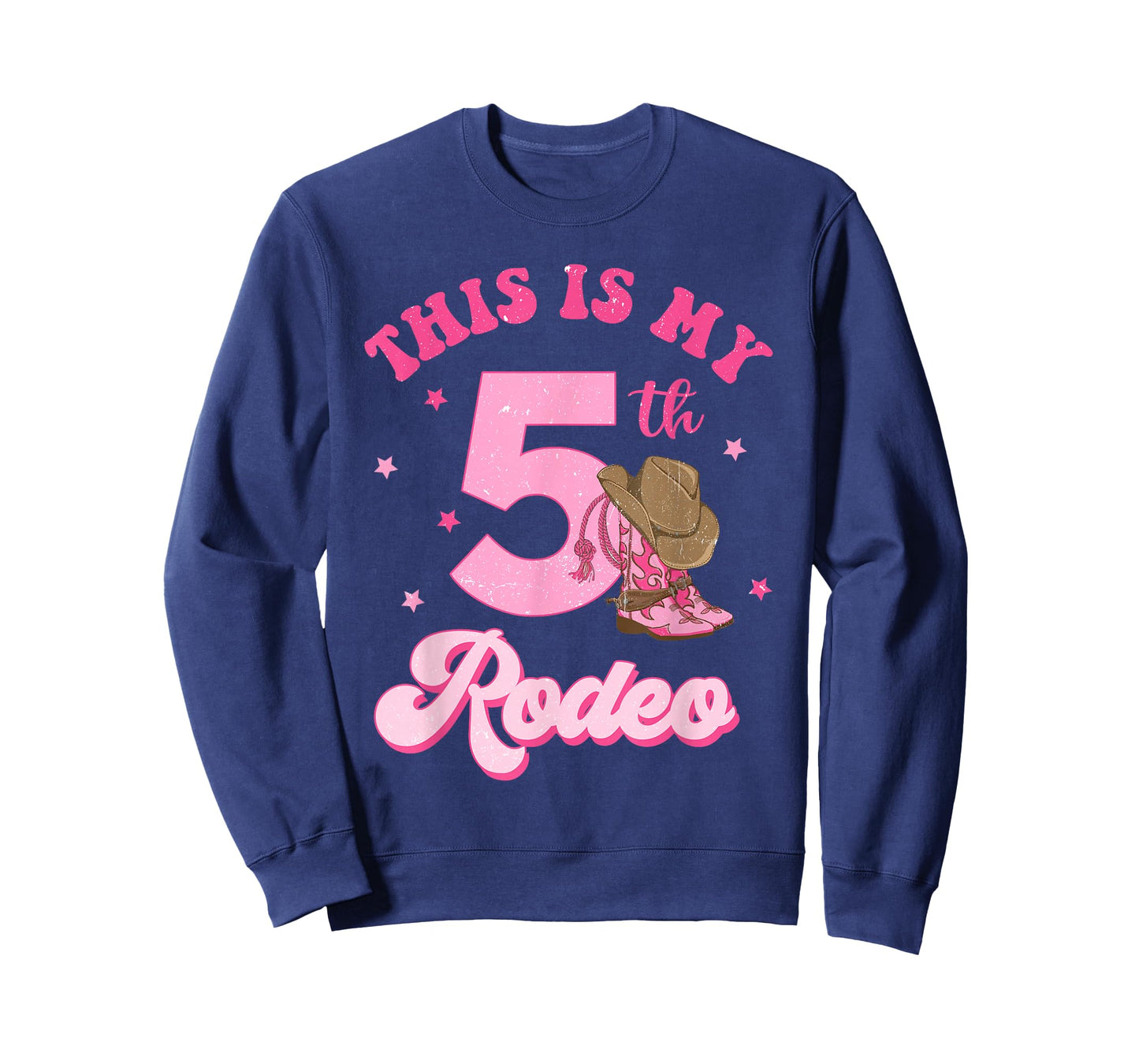This Is My 5th Rodeo Western Cowgirl 5 Year Old Birthday T-Shirt