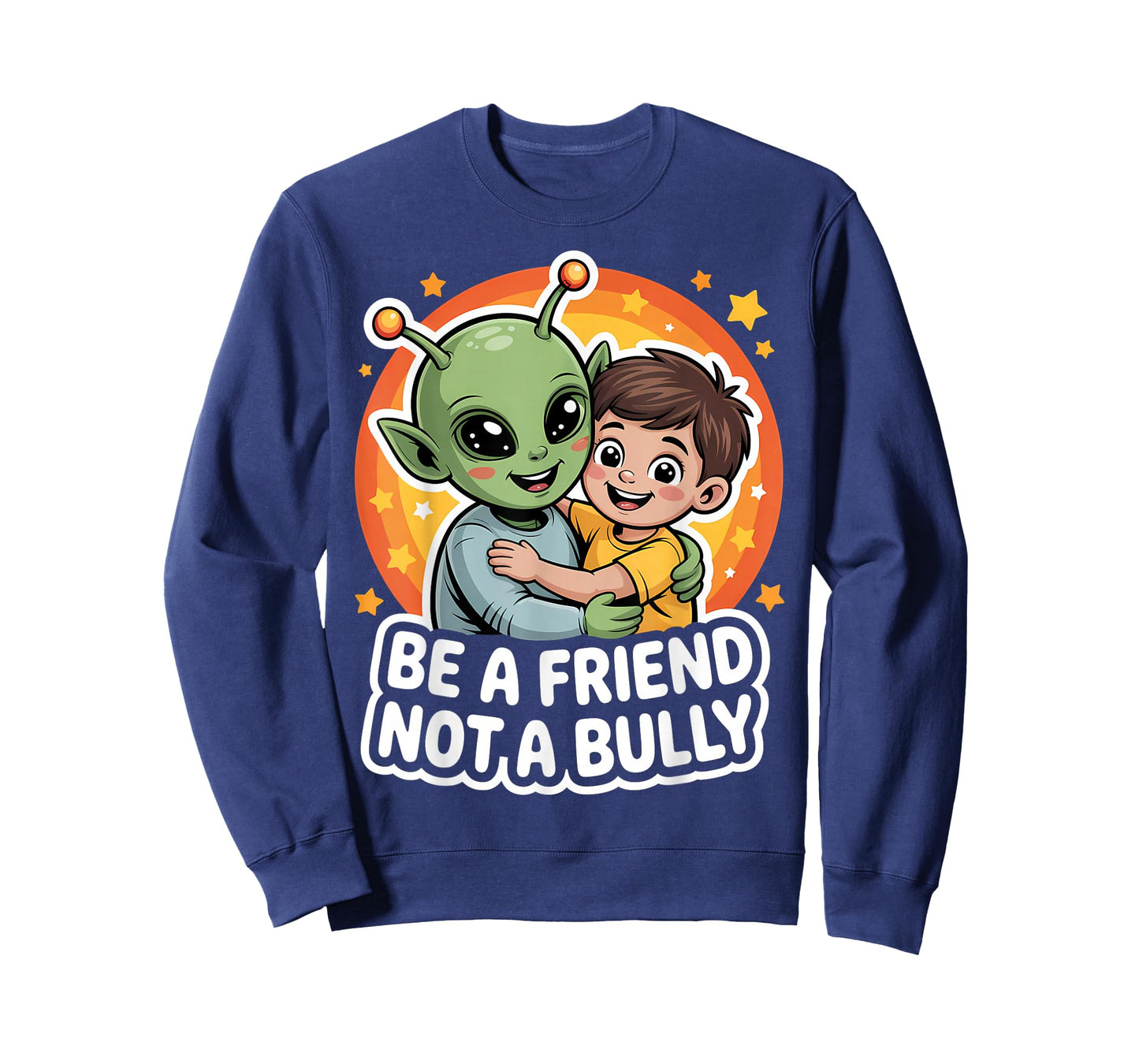 Anti-Bullying Awareness Kid Alien Be A Friend Not A Bully T-Shirt