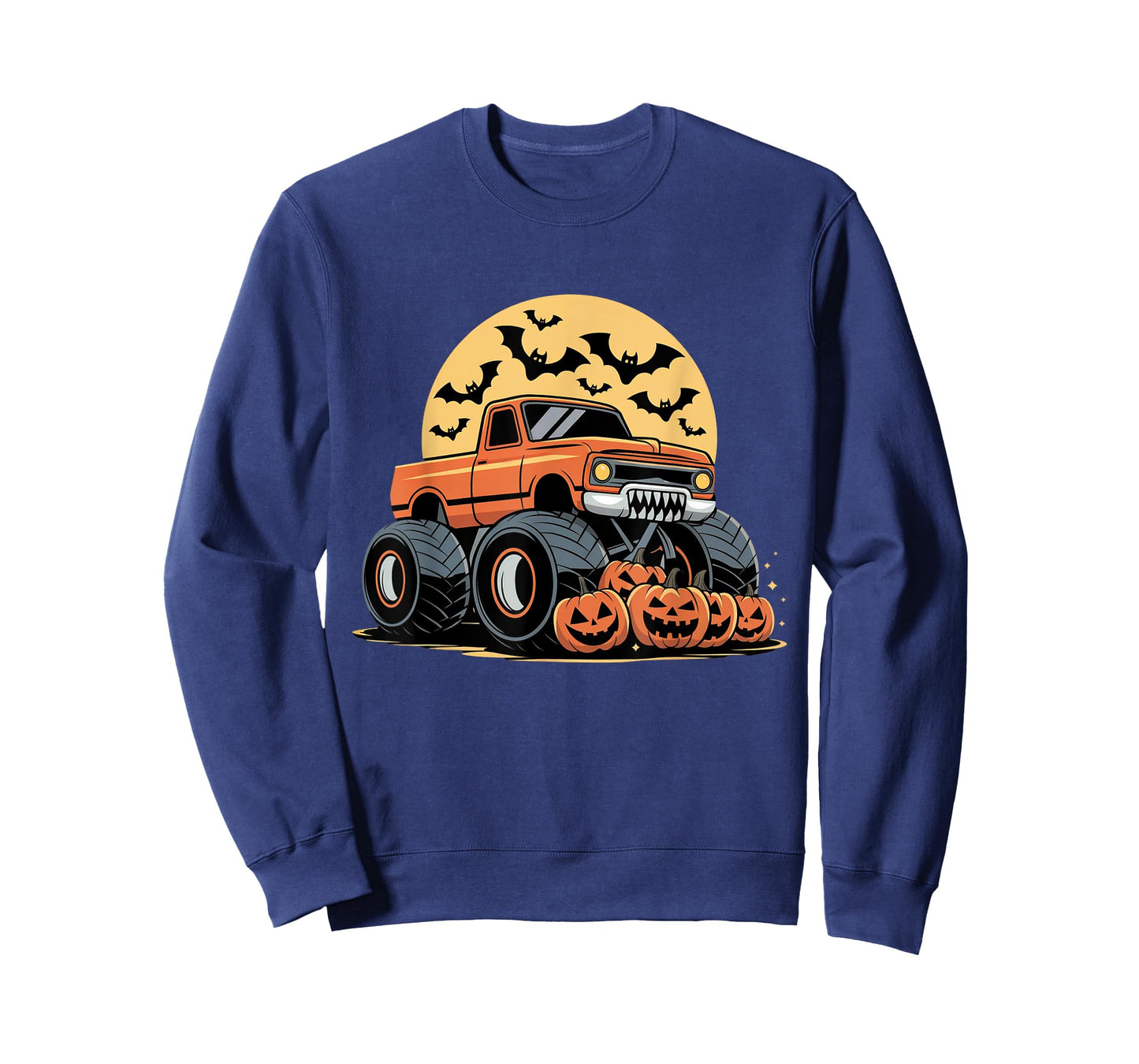 Halloween Shirts for Kids Boys Monster Truck Pumpkins T-Shirt