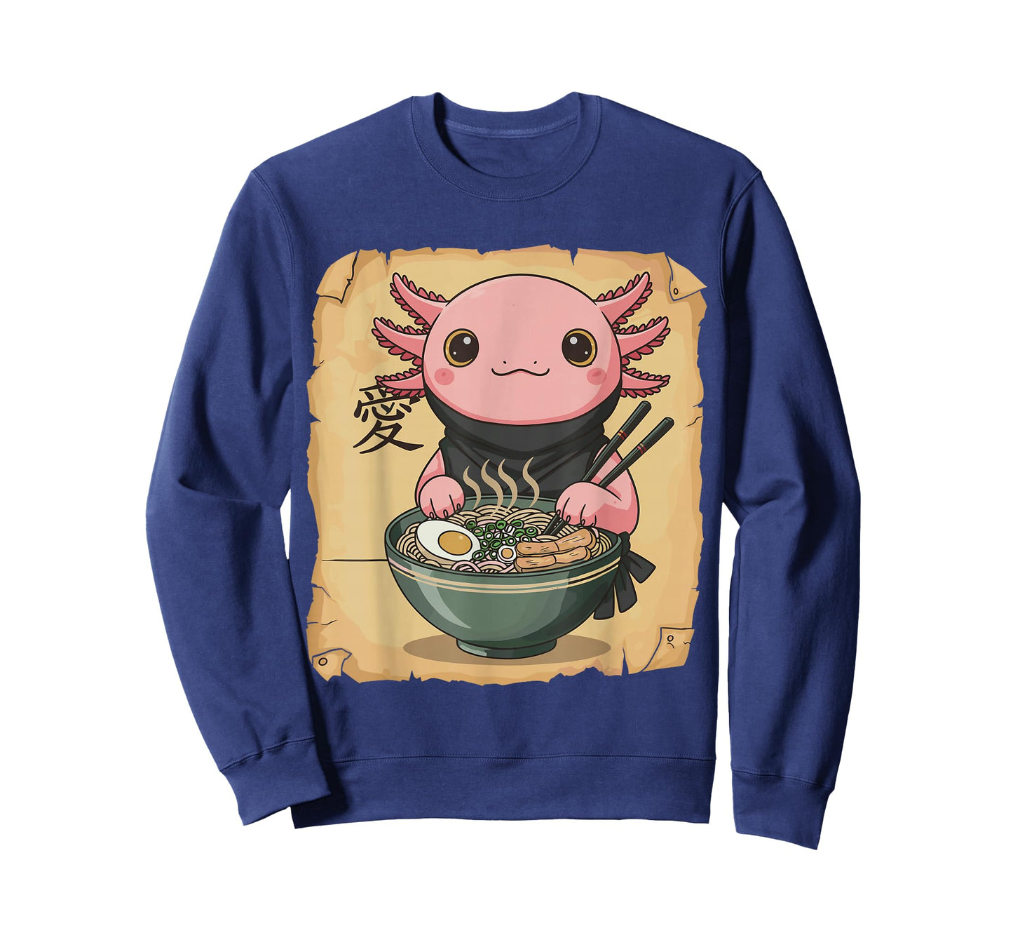 Ramen Axolotl Noodle Kawaii Lover Japanese Funny Graphic T-Shirt