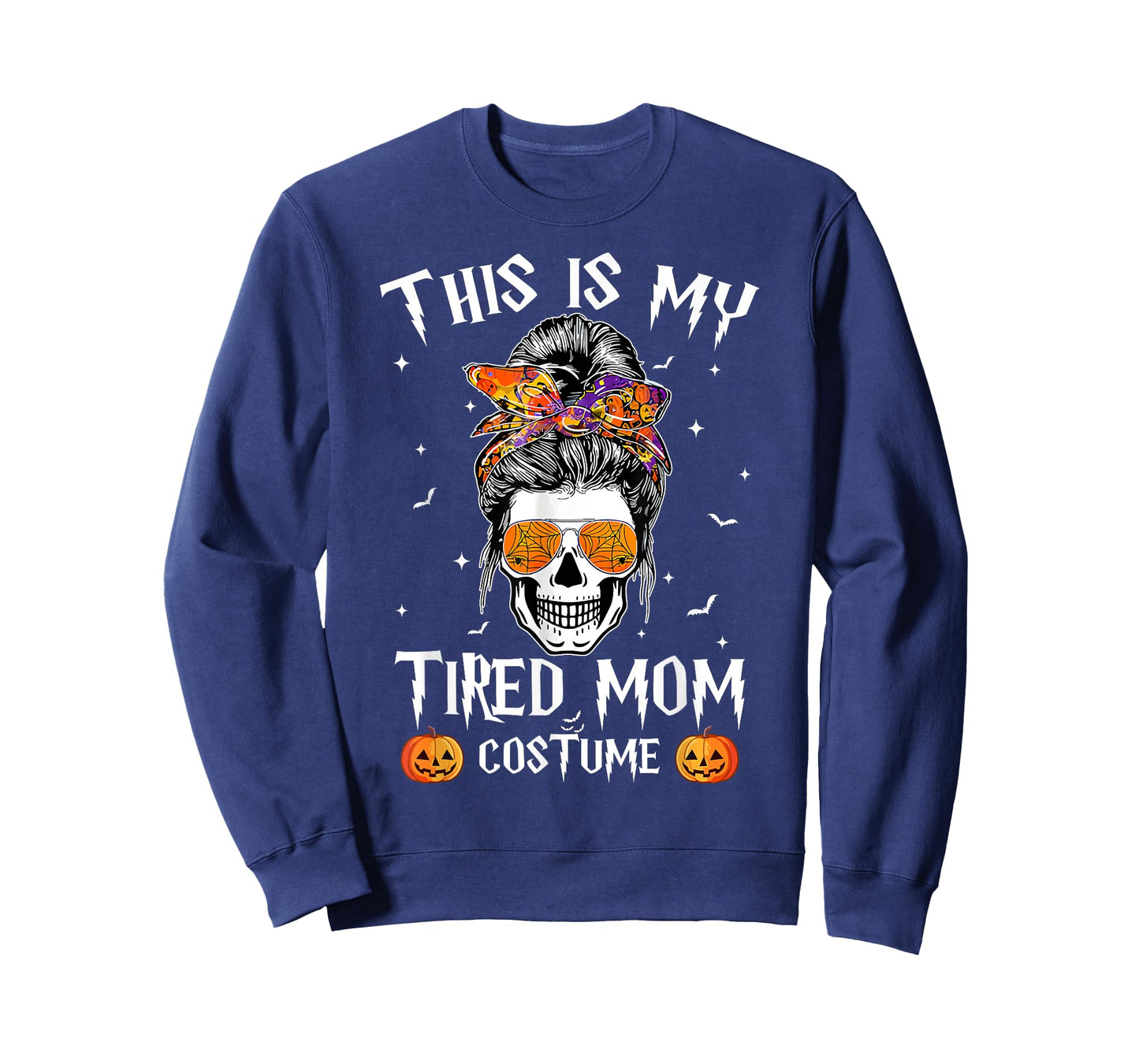 This is my Tired Mom Costume Messy Bun Halloween Costume T-Shirt