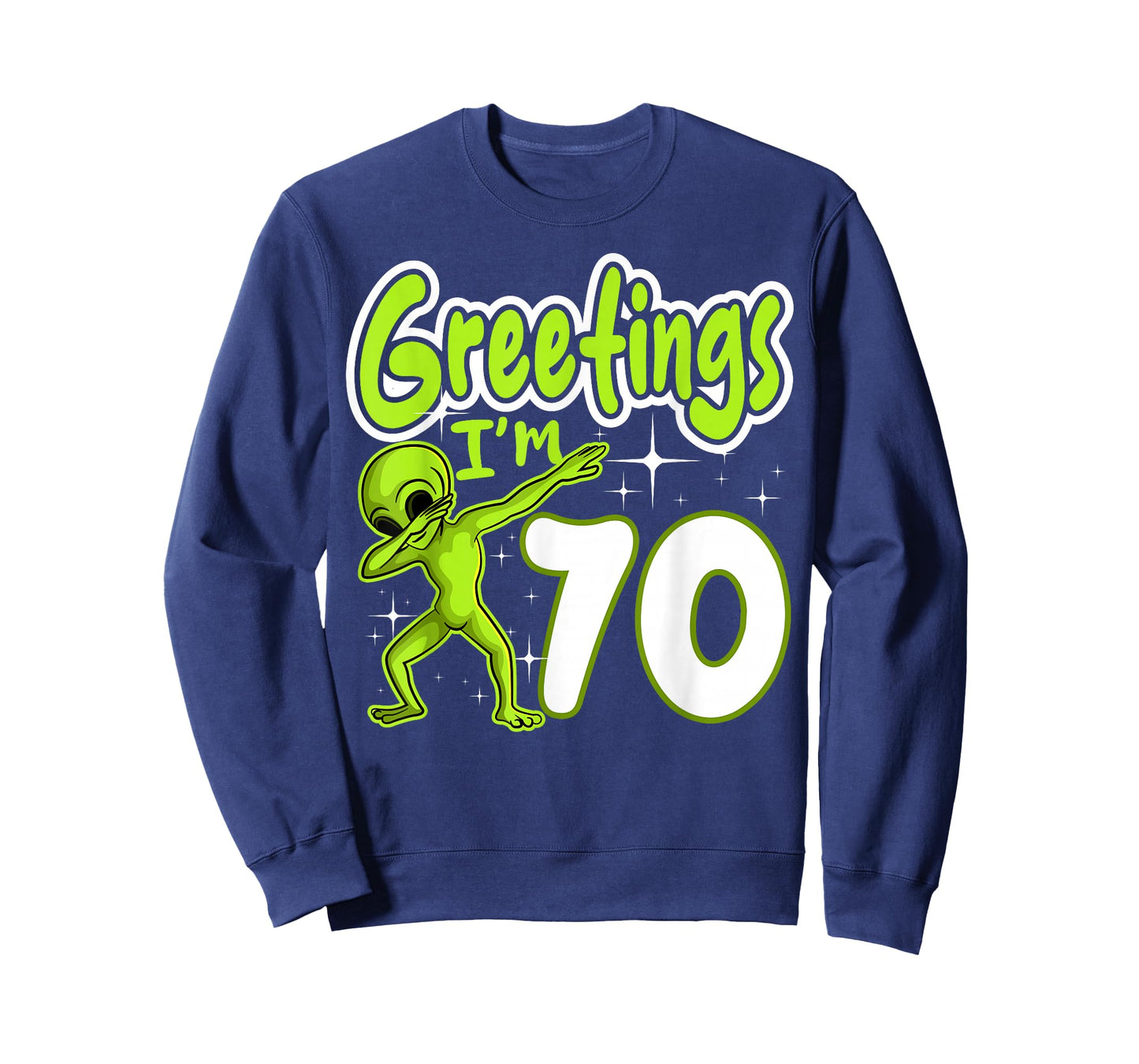 Alien 70th Birthday Dubbing Party Space Galaxy Traveler UFO T-Shirt