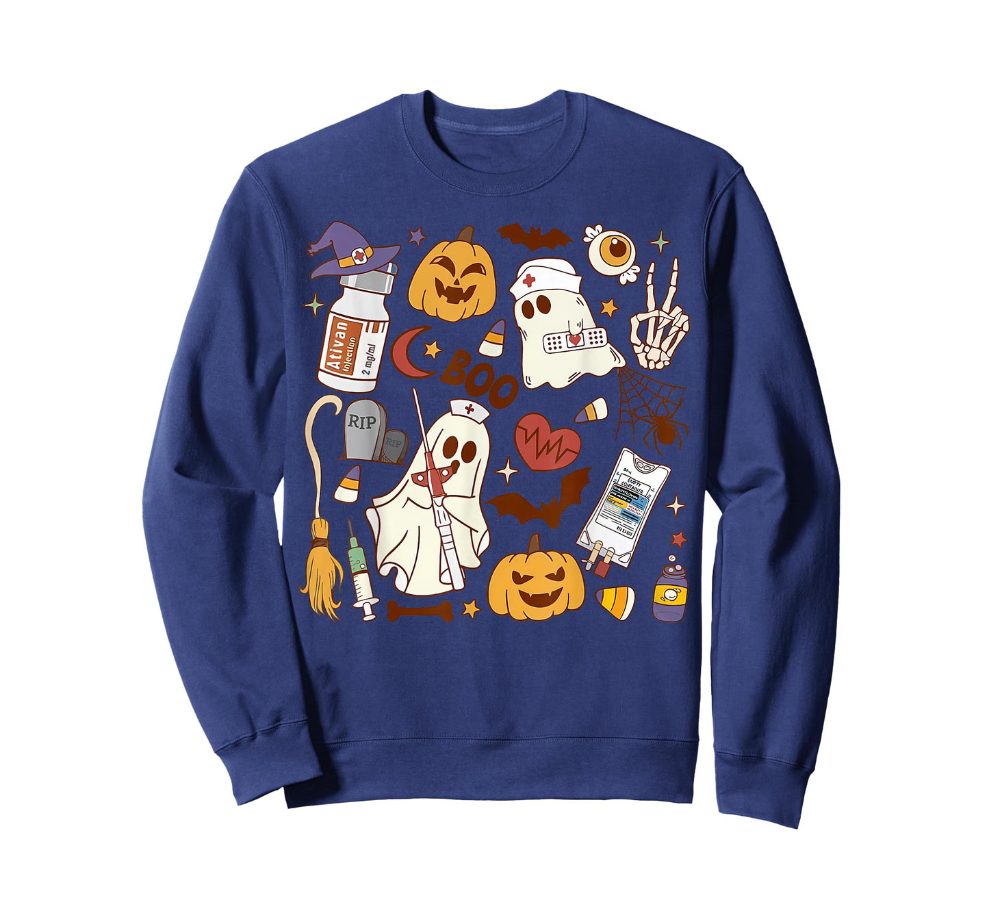 Cardiology Nurse Boo Crew Spooky Cardiac Nursing Halloween T-Shirt