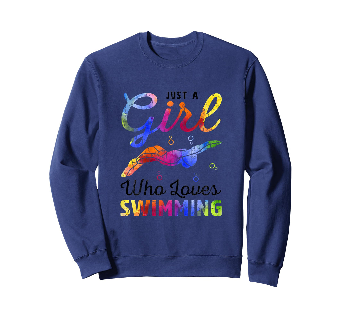 Just A Girl Who Loves Swimming Funny Swimmer Player Graphic T-Shirt