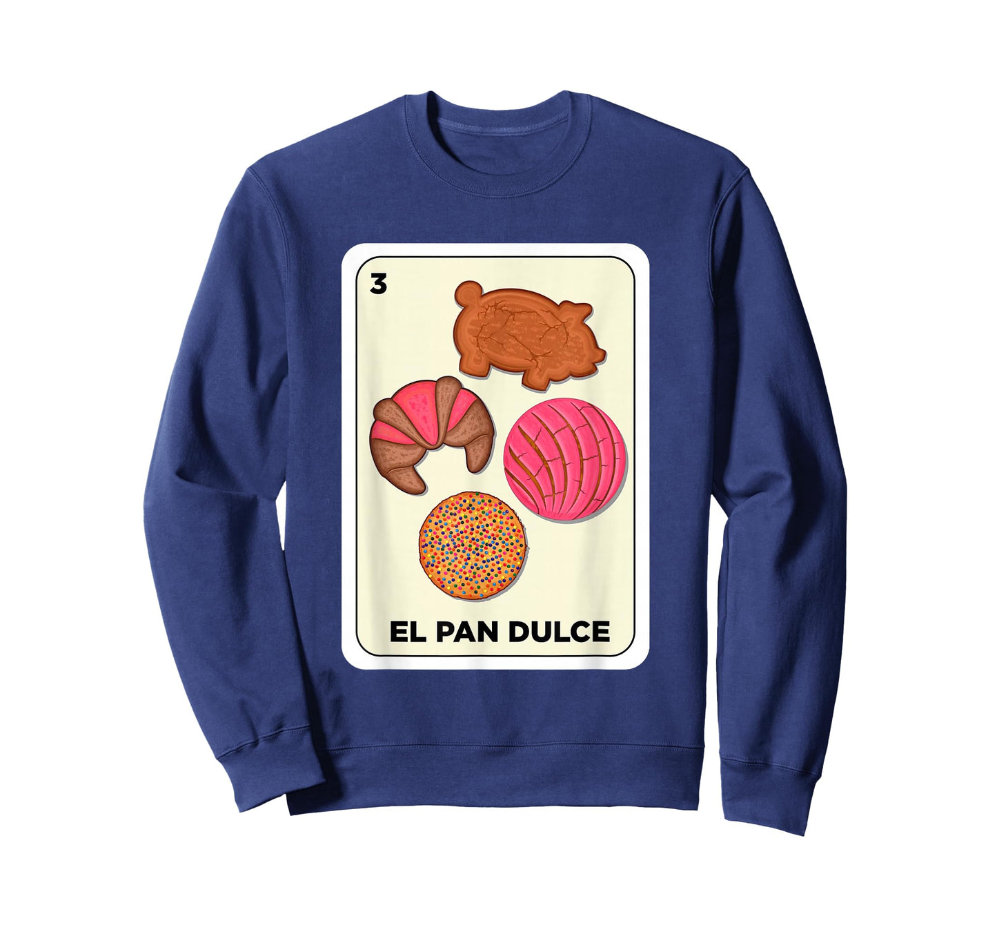 Pan Dulce Conchas Mexican Spanish Bingo Card El Pan Dulce T-Shirt
