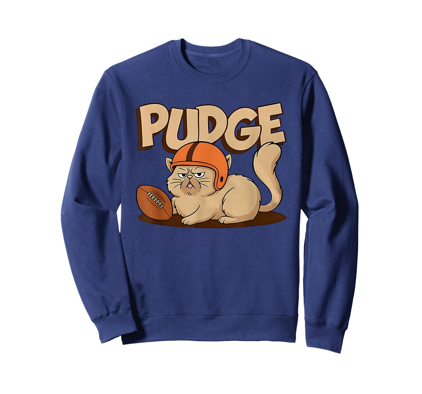 Pudge The Football cat Grumpy Game Day Mascot T-Shirt