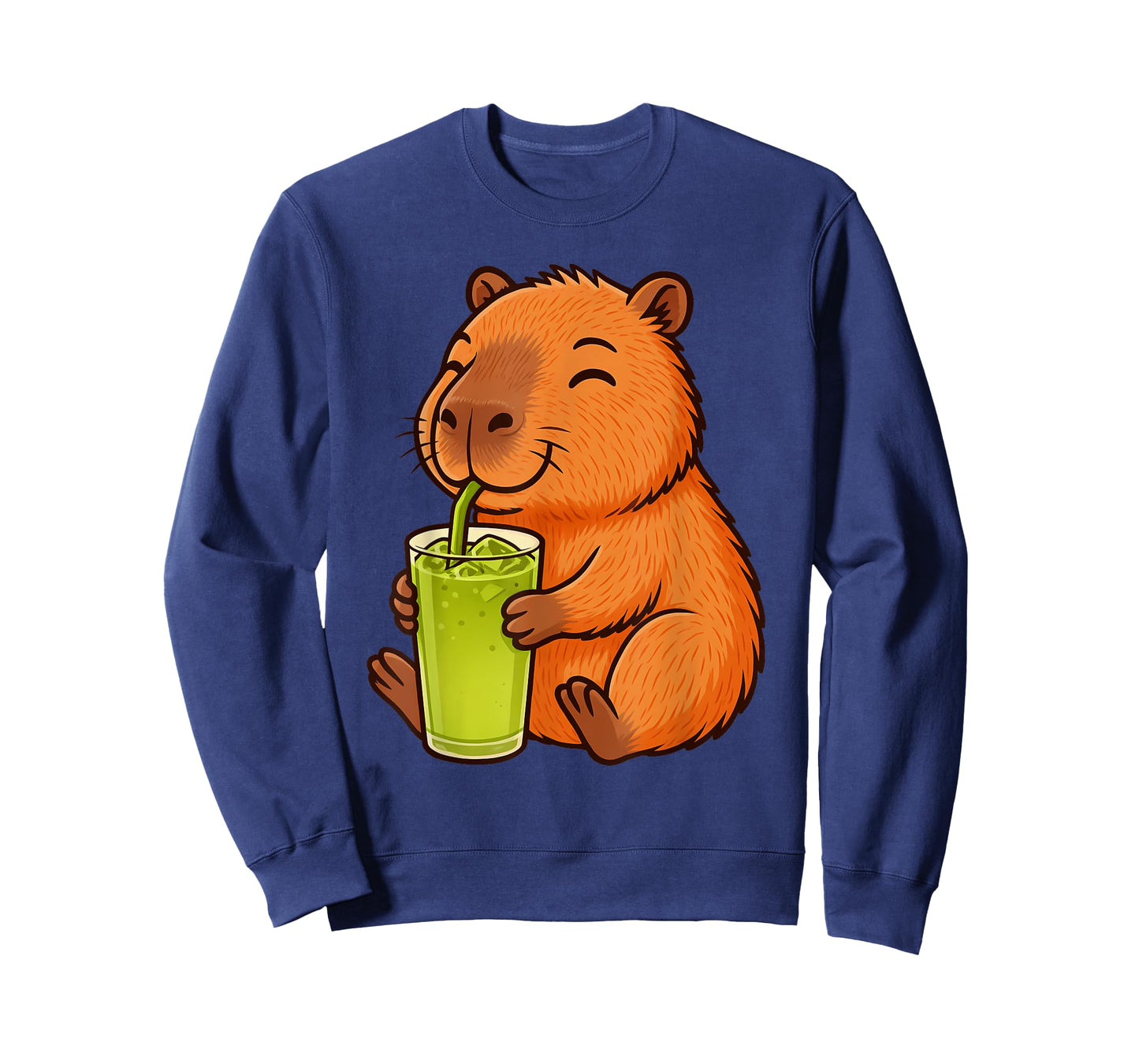 Cute Capybara Drinking Japanese Matcha Kawaii Capybara T-Shirt