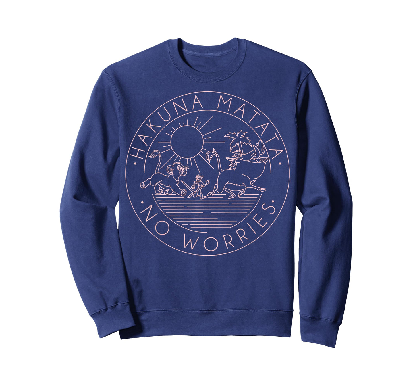 Disney The Lion King Hakuna Matata No Worries Outline Logo T-Shirt