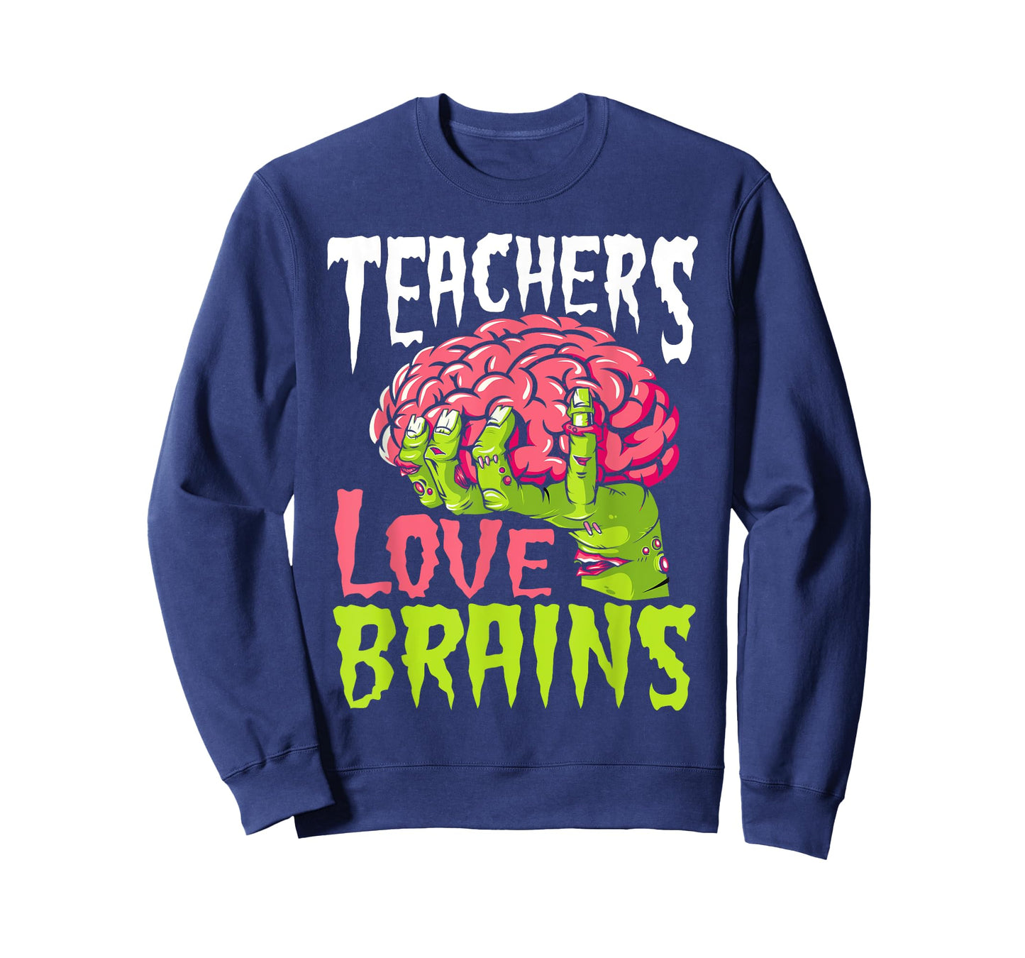 Teachers Love Brains Funny Zombie Teacher Halloween Zombies T-Shirt