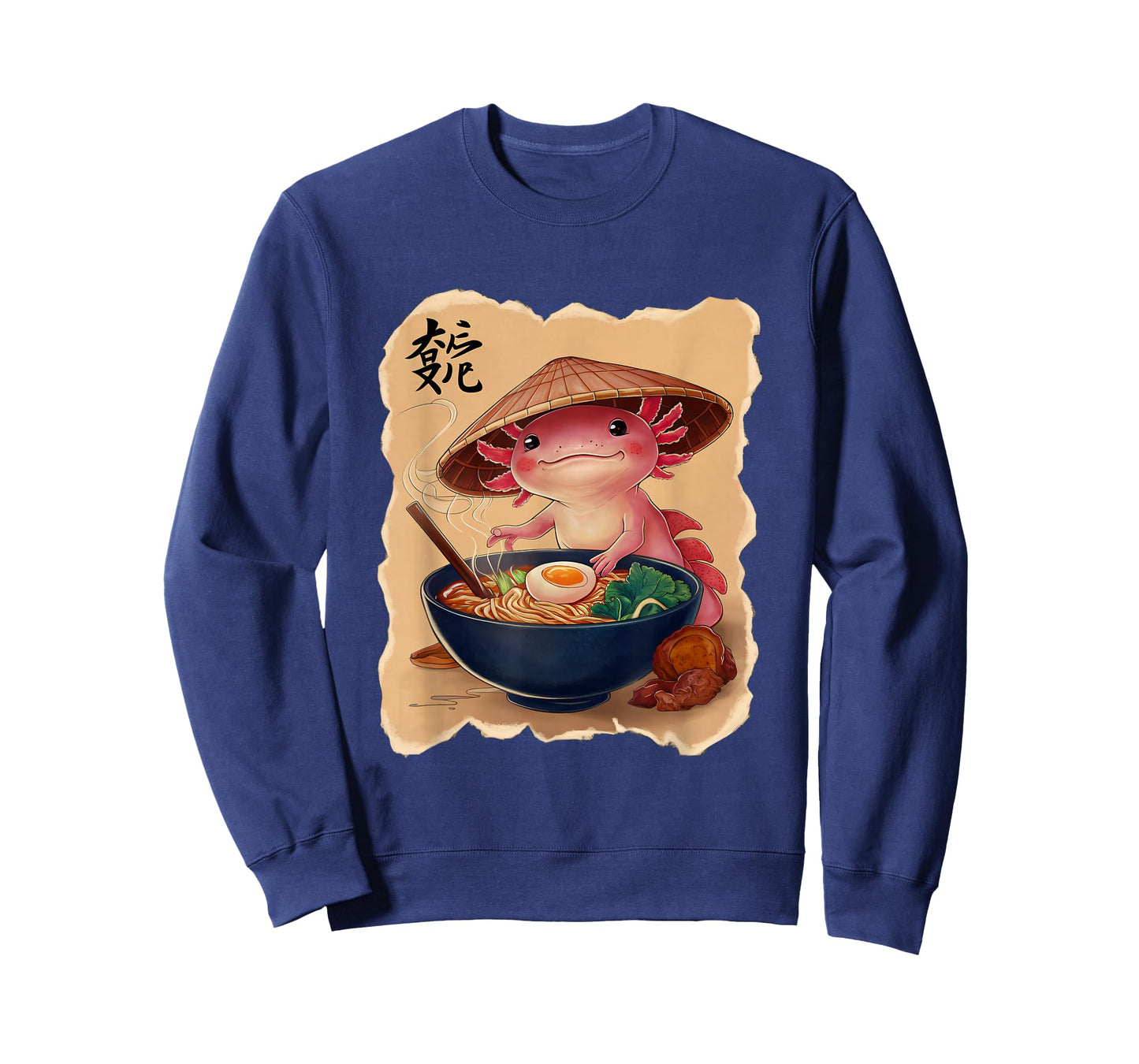 Axolotl Men Woman Kawaii Eating Ramen Japanese Axolotl T-Shirt