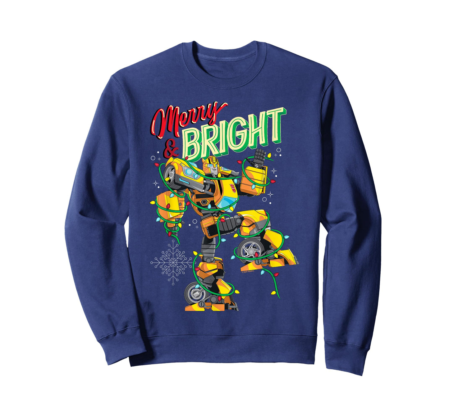 Transformers Evergreen Christmas Merry & Bright Bumblebee T-Shirt