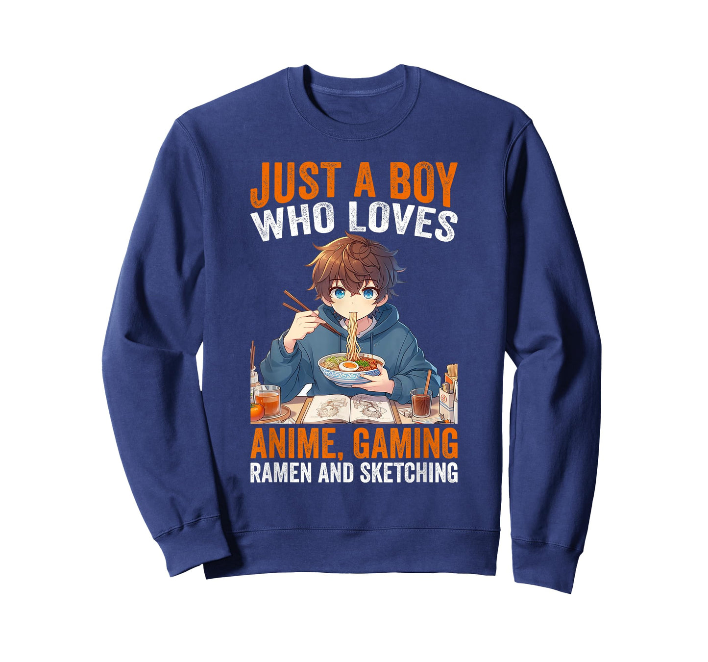 Just A Boy Who Loves Anime Gaming Ramen and Sketching Anime T-Shirt