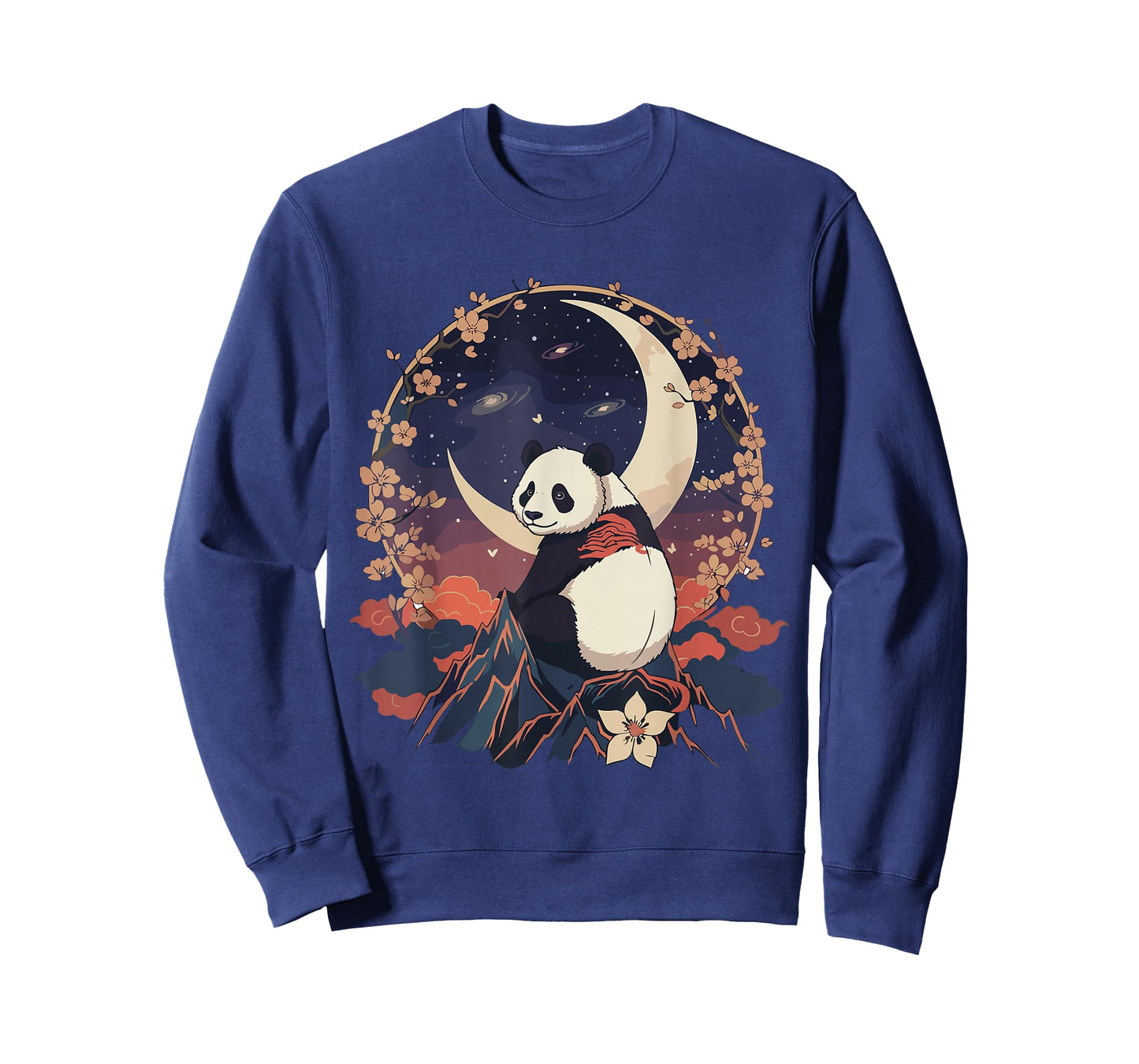 Kawaii Panda Moon Japanese Anime T Shirts Men Women Kids T-Shirt