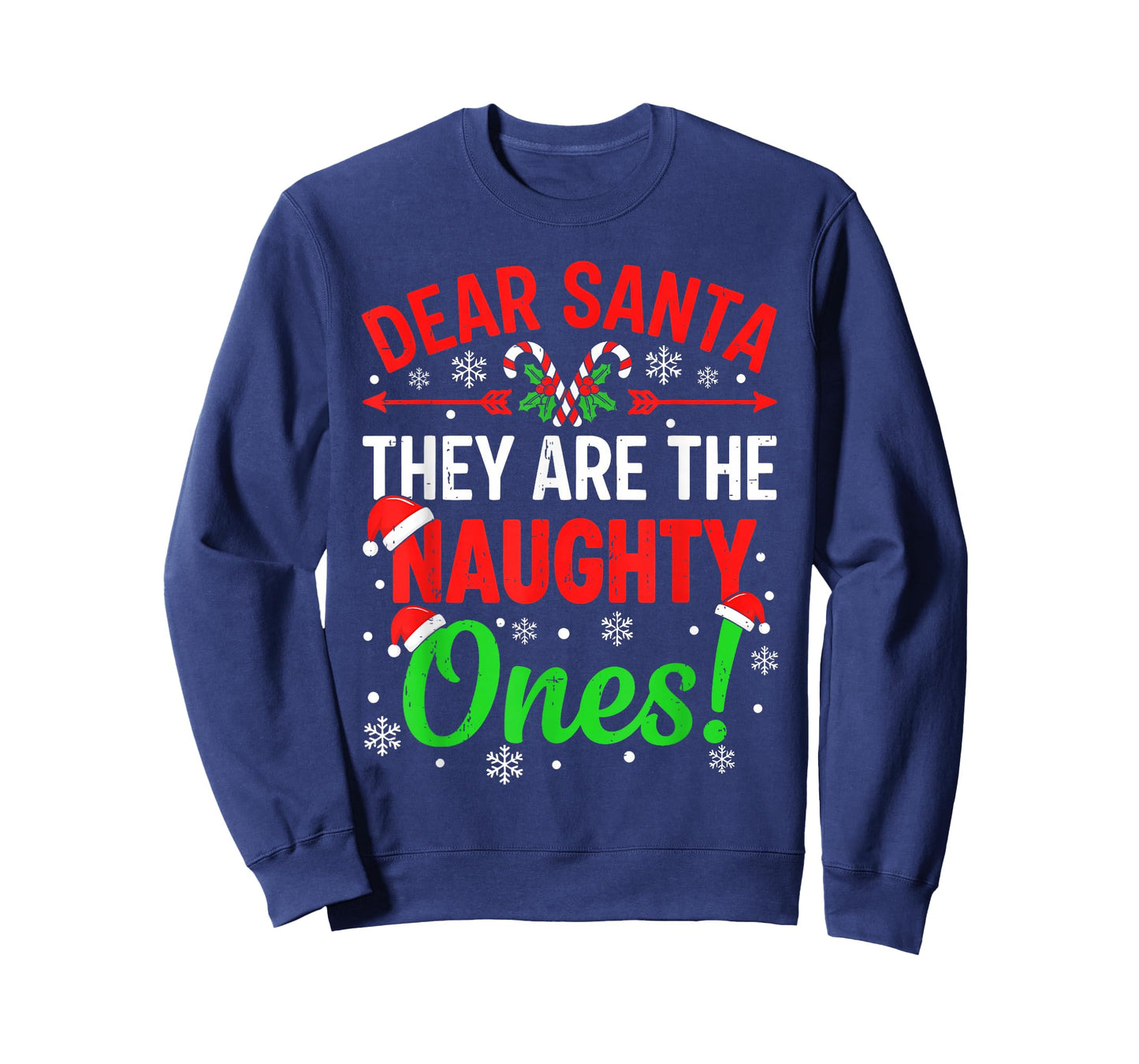 Dear Santa They're The Naughty Ones Funny Christmas Kid Boys T-Shirt