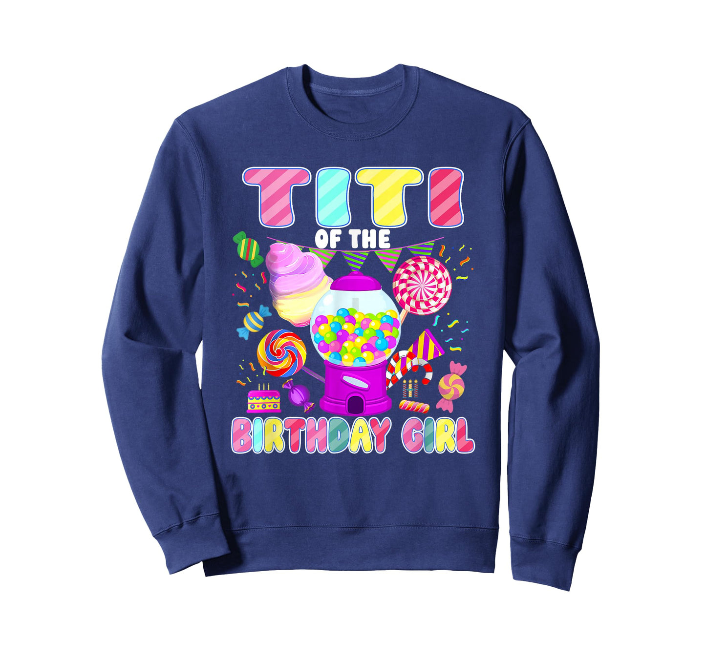 Titi of The Birthday Girl Candyland Matching Family T-Shirt