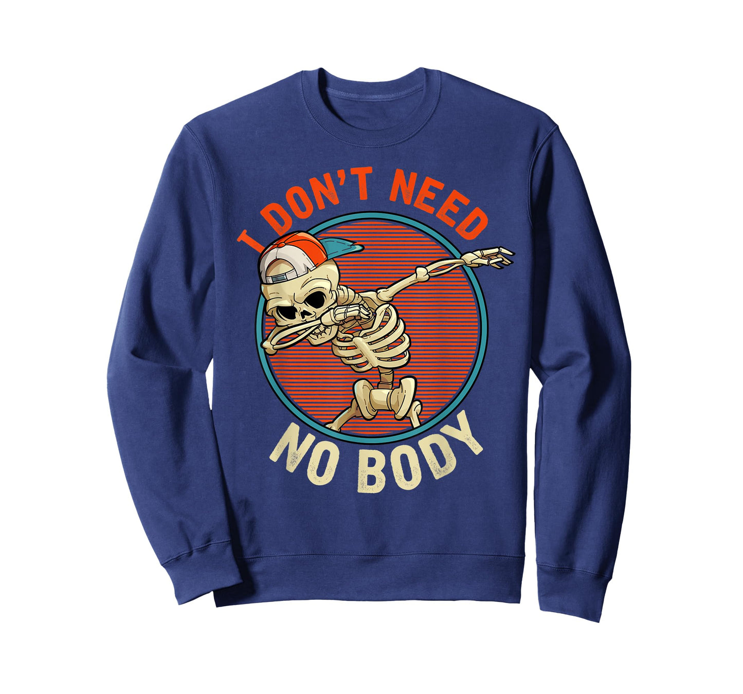 I Don't Need No Body - Dabbing Skeleton Funny Halloween T-Shirt