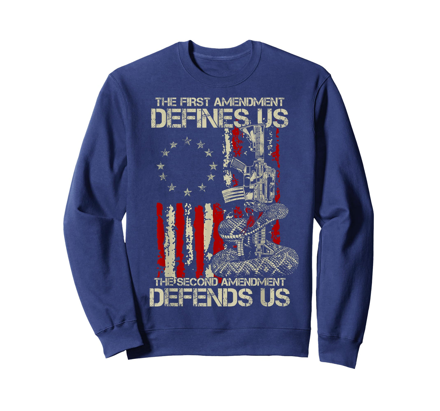 The First Amendment defines us American Flag T-Shirt