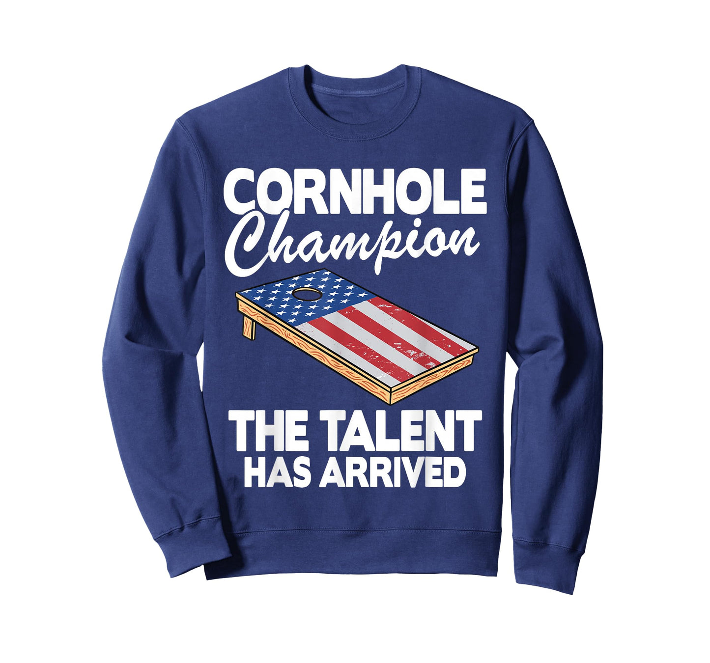 Cornhole Champion American Flag Board Funny Cornhole T-Shirt