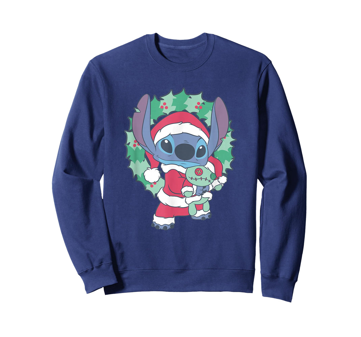 Disney Lilo & Stitch Christmas Santa Claus Stitch Portrait T-Shirt