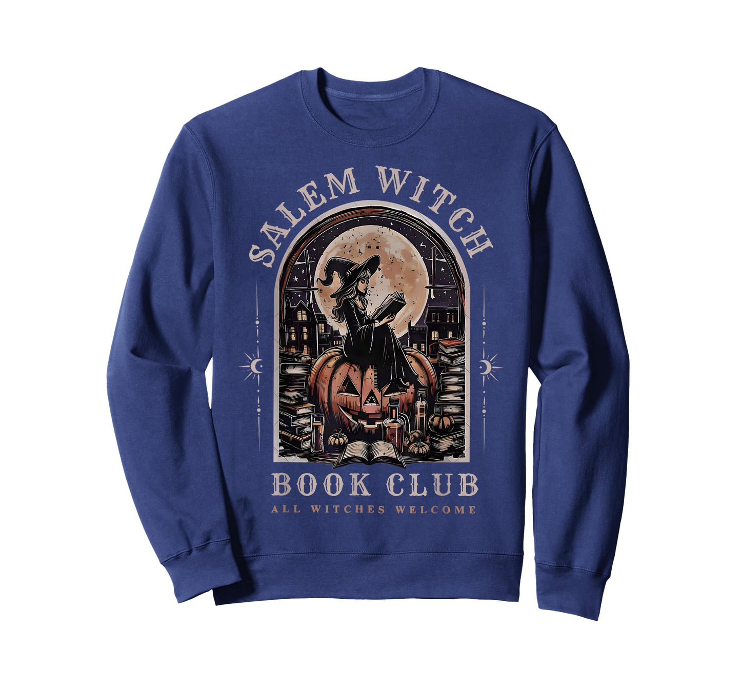 Salem Witch Book Club All Witches Welcome Spooky Halloween T-Shirt