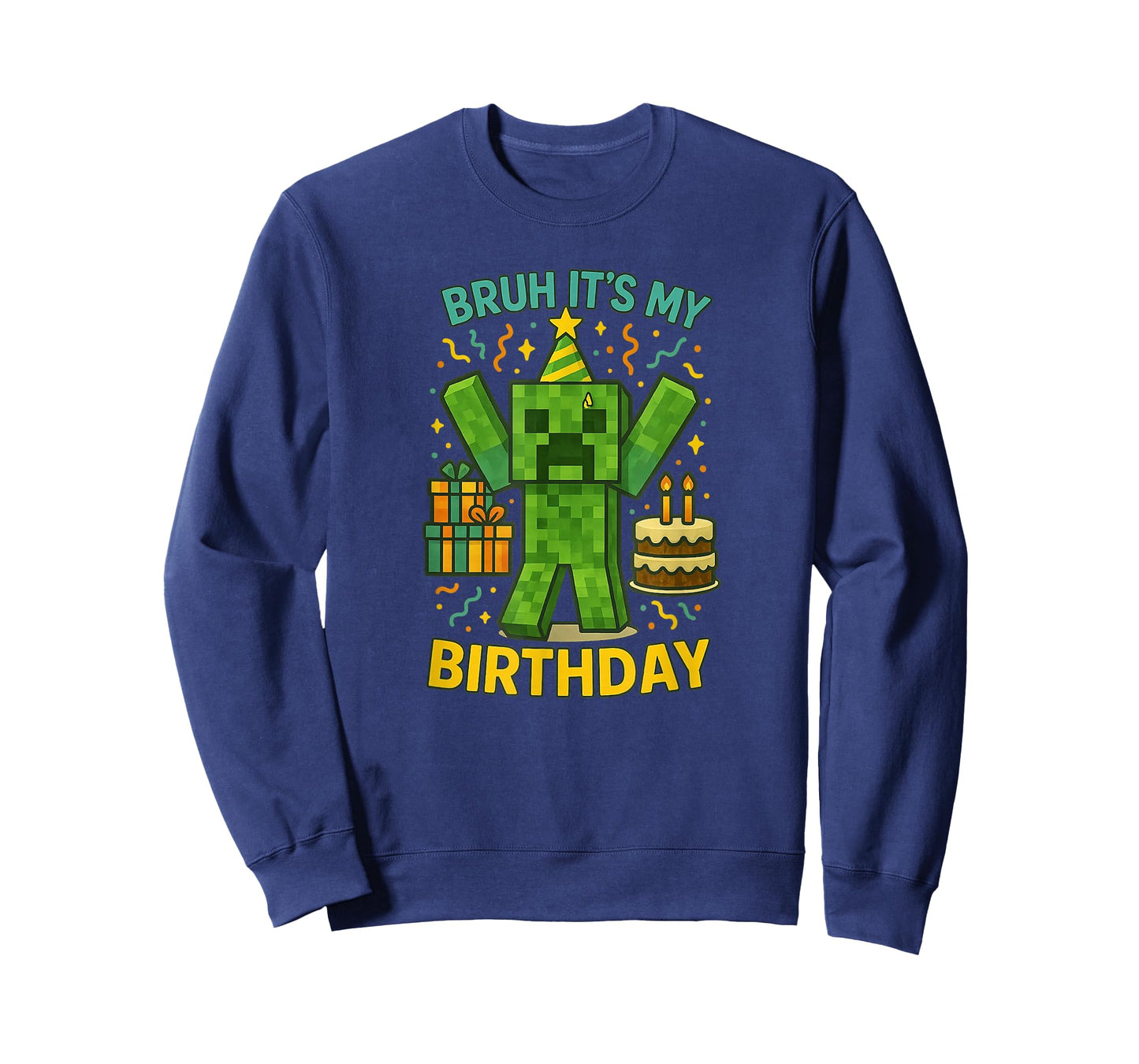 Bruh It’s My Birthday Pixel Party T-Shirt