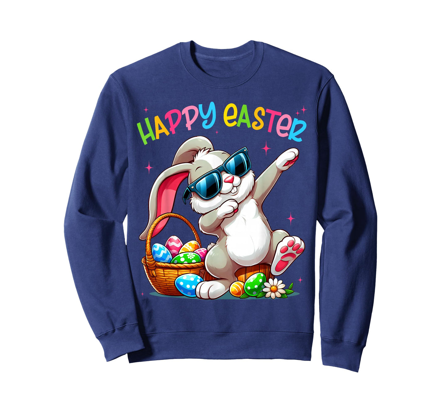 Funny Dabbing Bunny Easter Happy Easter for Boys Girls Adult T-Shirt