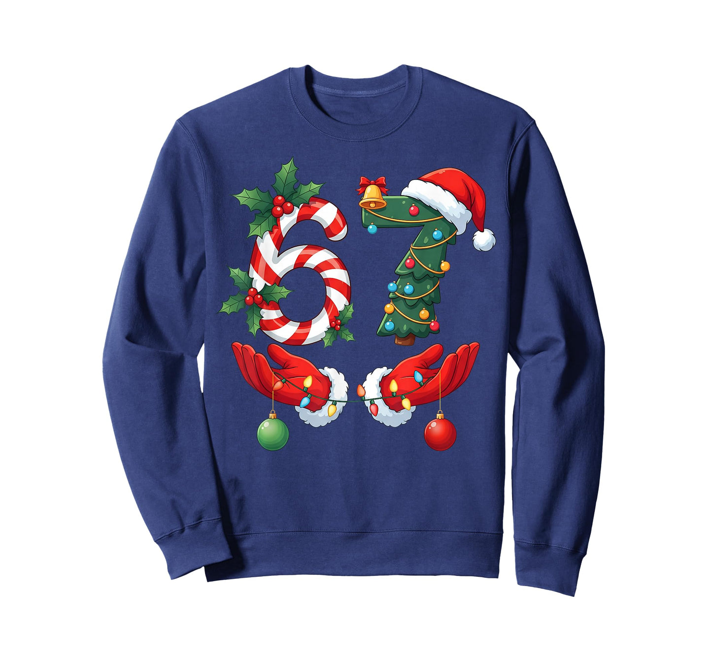 67 Meme Six Seven Christmas Pajamas for Women Men Kids Teen T-Shirt