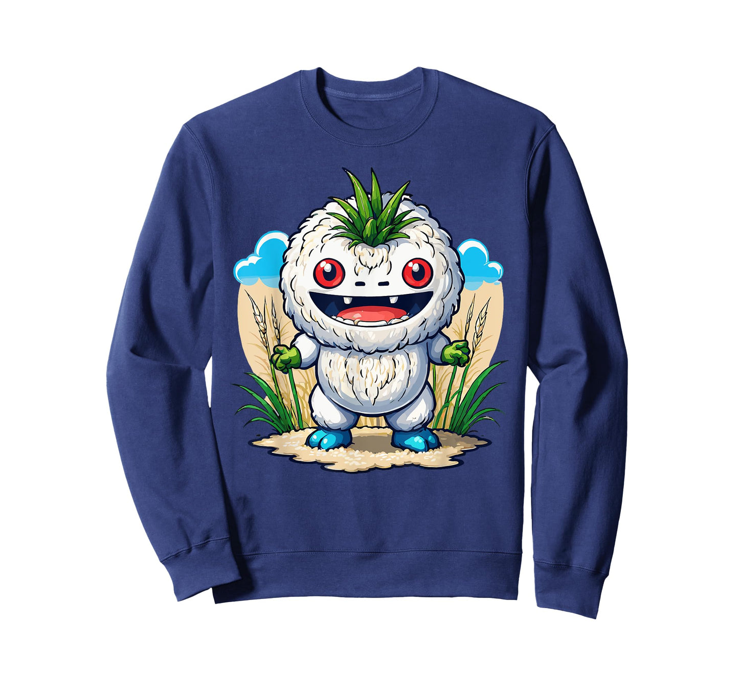 Japanese Food Anime Kawaii Rice Monster T-Shirt