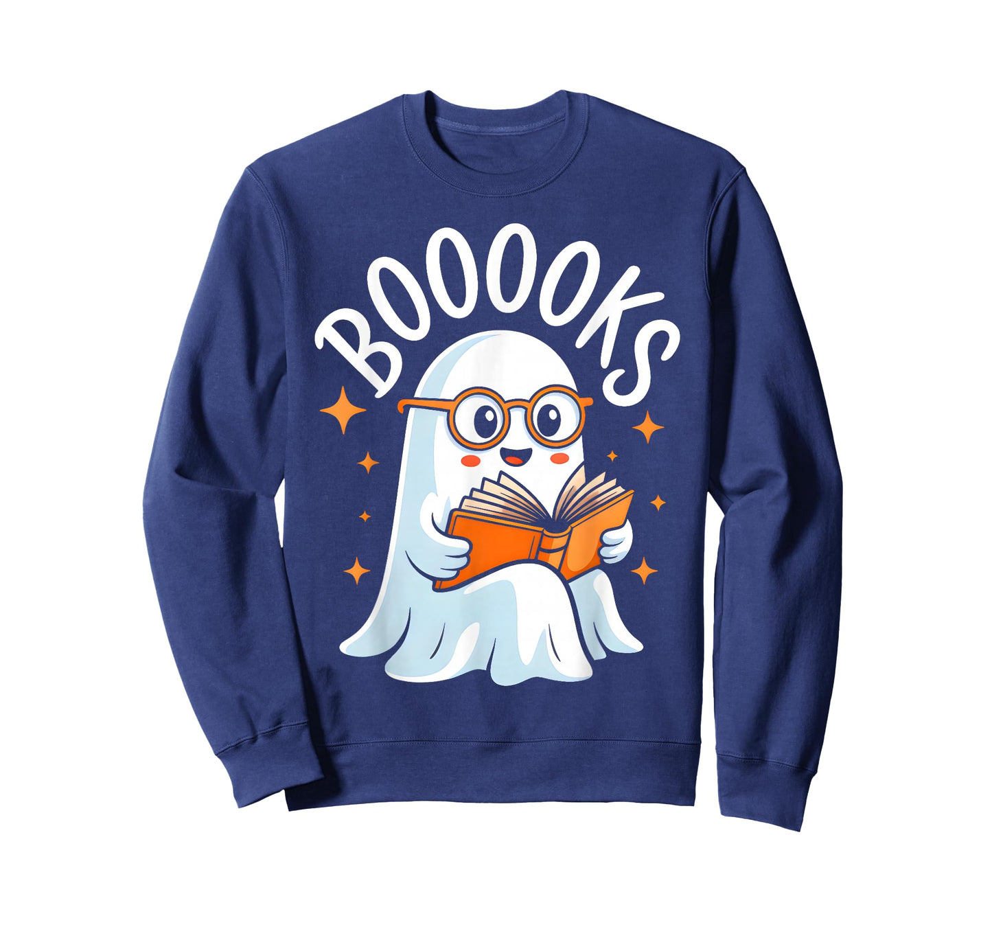 Cute Ghost Reading Book Librarian Teacher Halloween Costume T-Shirt