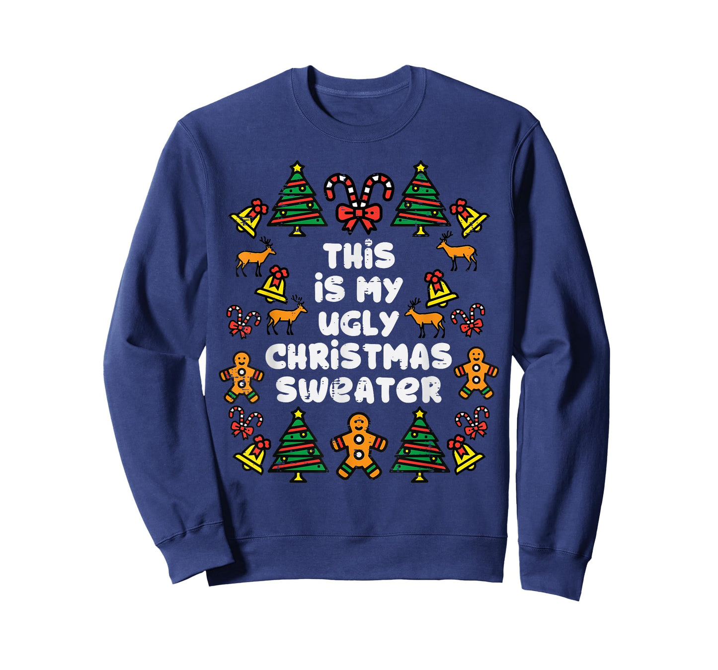 This Is Ugly Christmas Sweater Xmas Holiday Women Kids Men T-Shirt