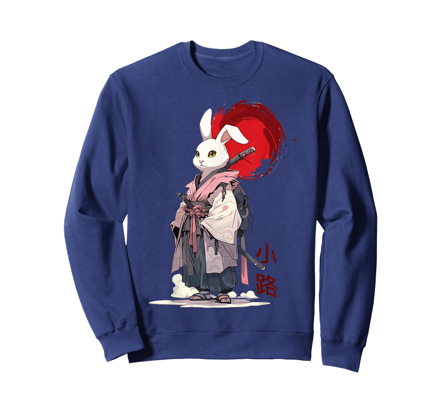 Samurai Bunny Shirts for Women Men Vintage Graphic Japanese T-Shirt