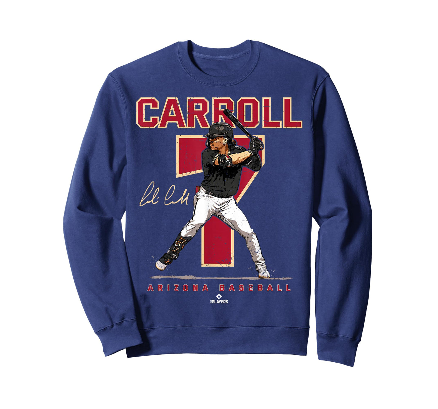 Number and Portrait Corbin Carroll Arizona T-Shirt