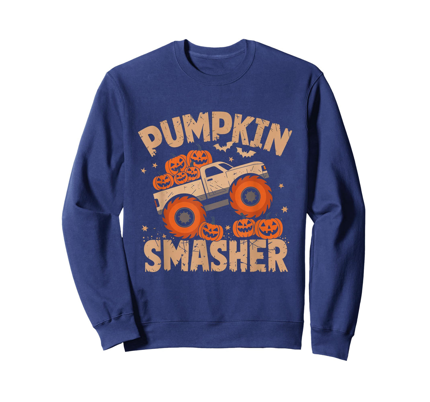 Pumpkin Smasher Monster Truck Halloween Toddler Kids T-Shirt