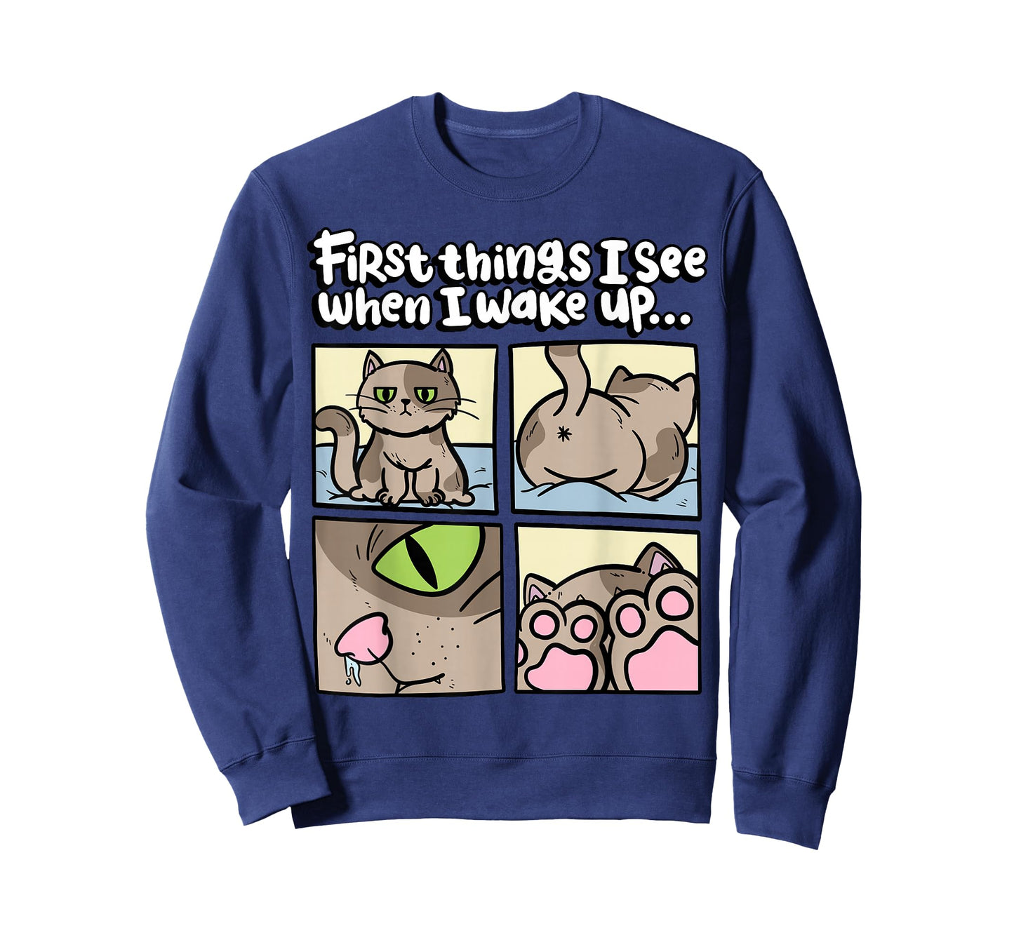 First Things I See When I wake Up Kitten Lover Cute Cat T-Shirt