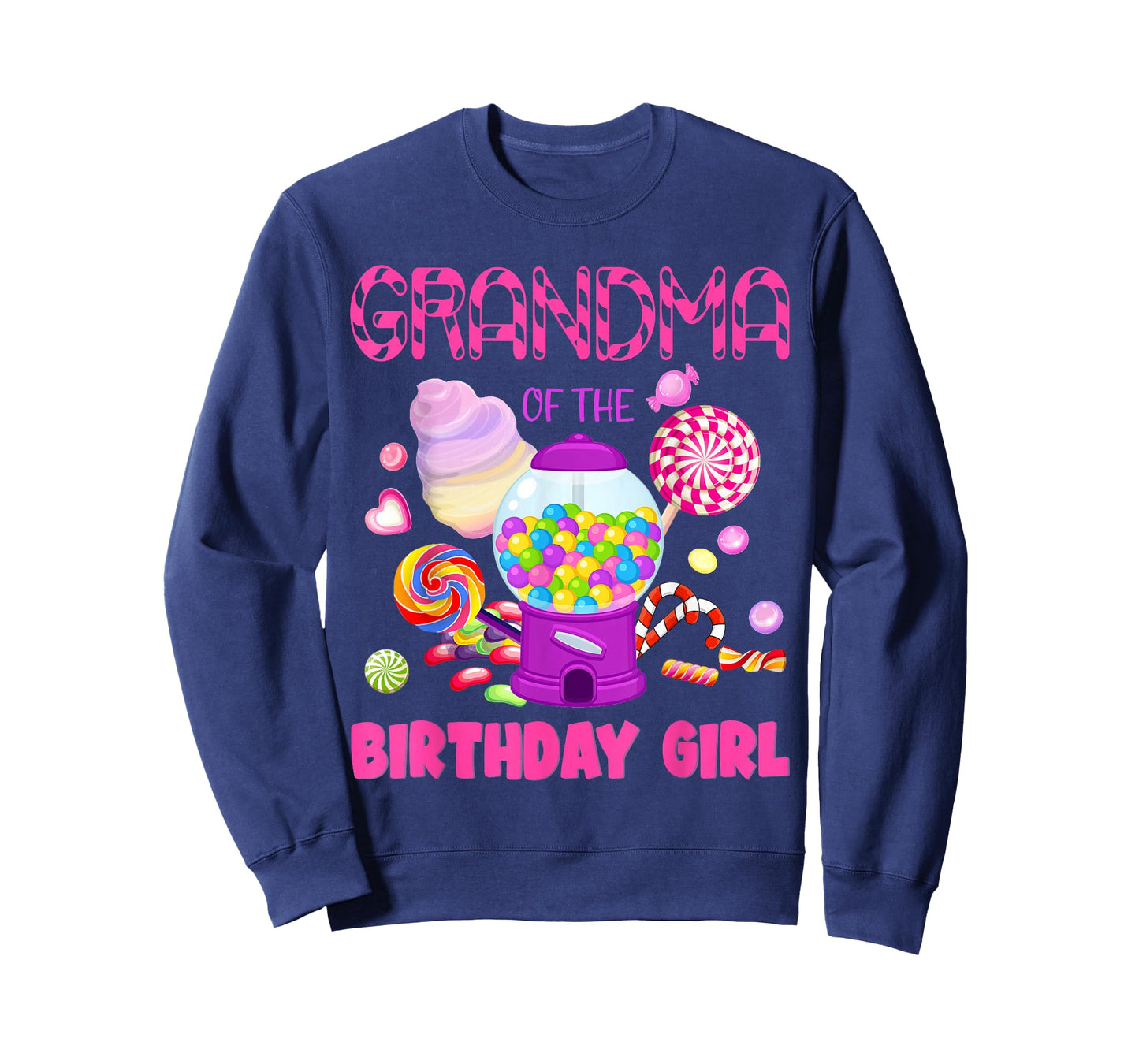 Grandma Of The Birthday Gifts Girl Candyland Candy Birthday T-Shirt
