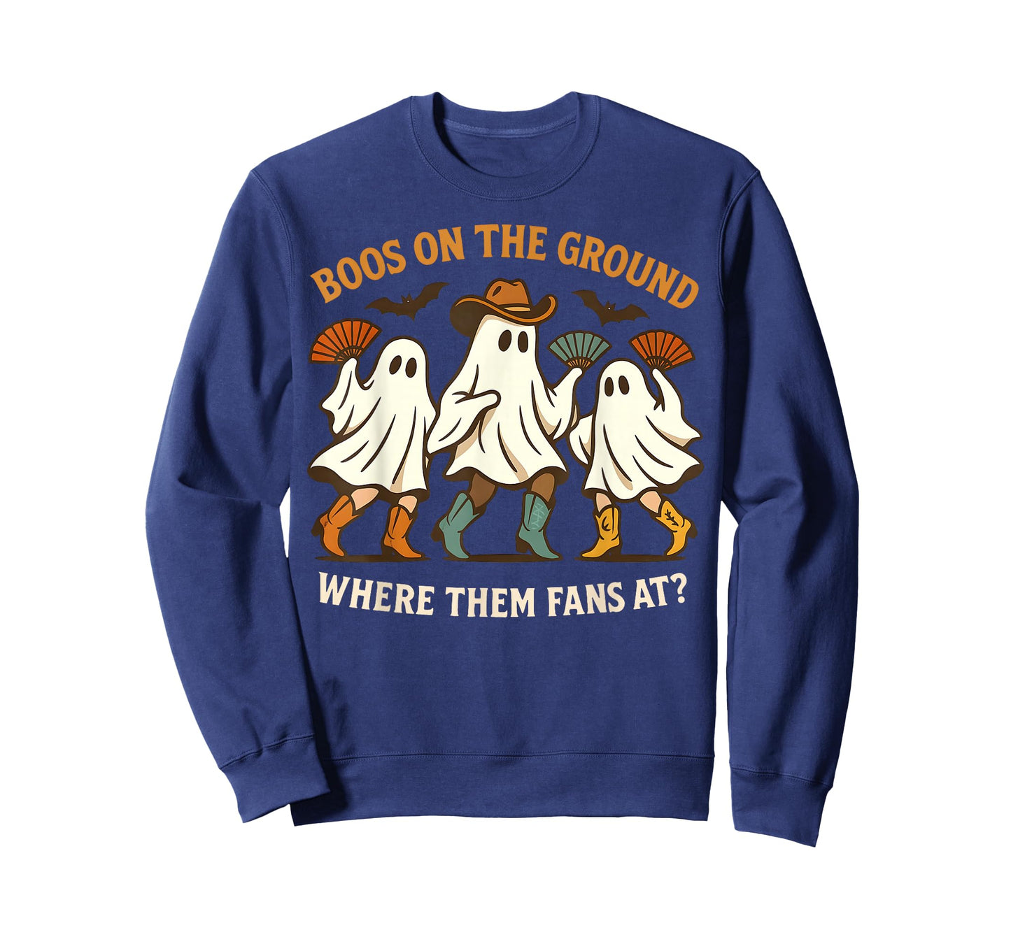 Boos On The Ground Western Cowgirl Ghosts Halloween Party T-Shirt