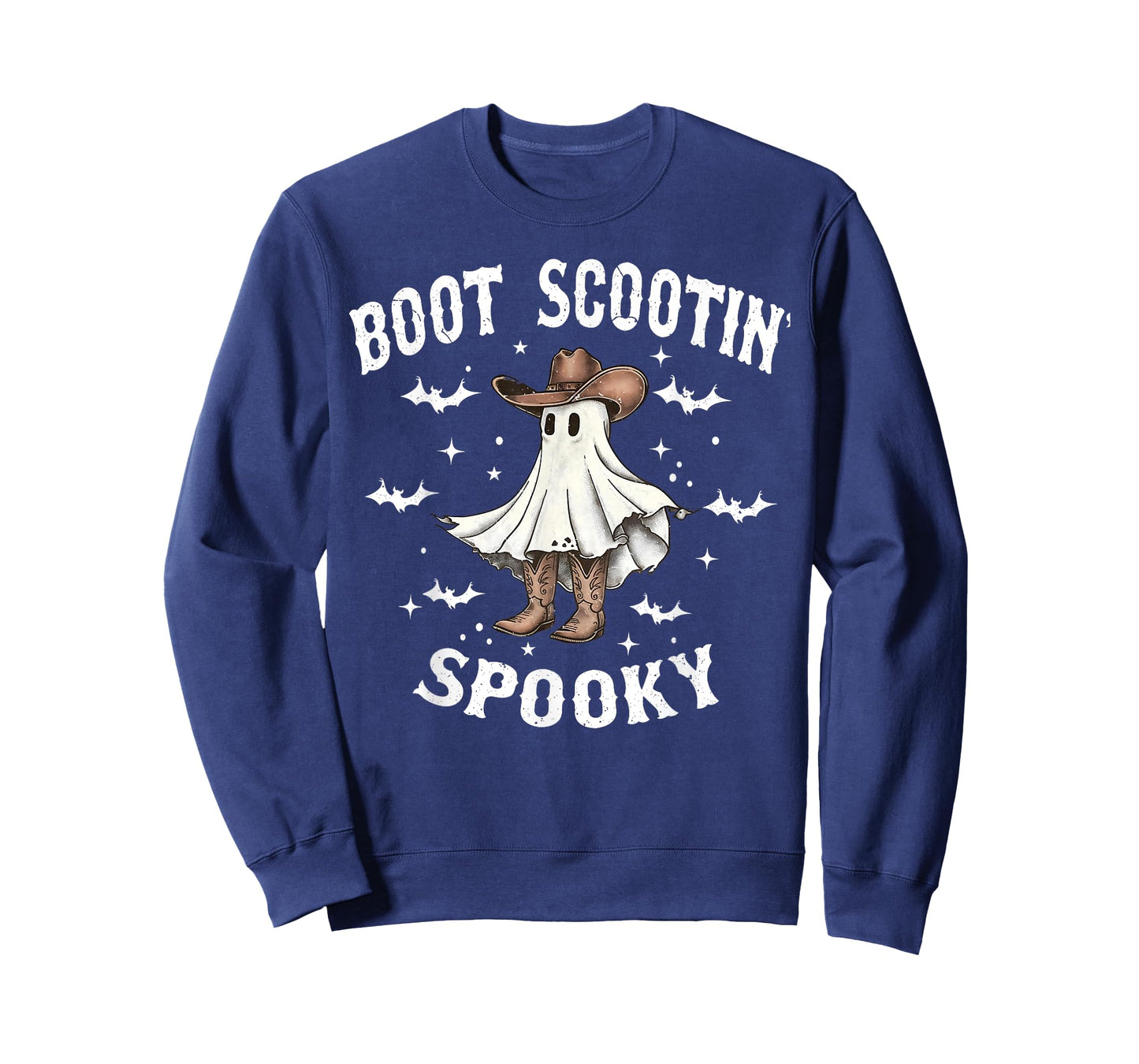 Boot Scootin' Spooky Cowboy Western Ghost Groovy Halloween T-Shirt