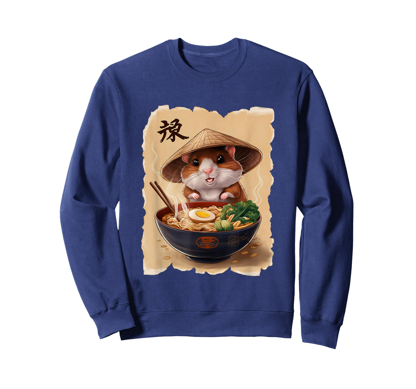 Hamster Men Woman Kawaii Eating Ramen Japanese Hamster T-Shirt