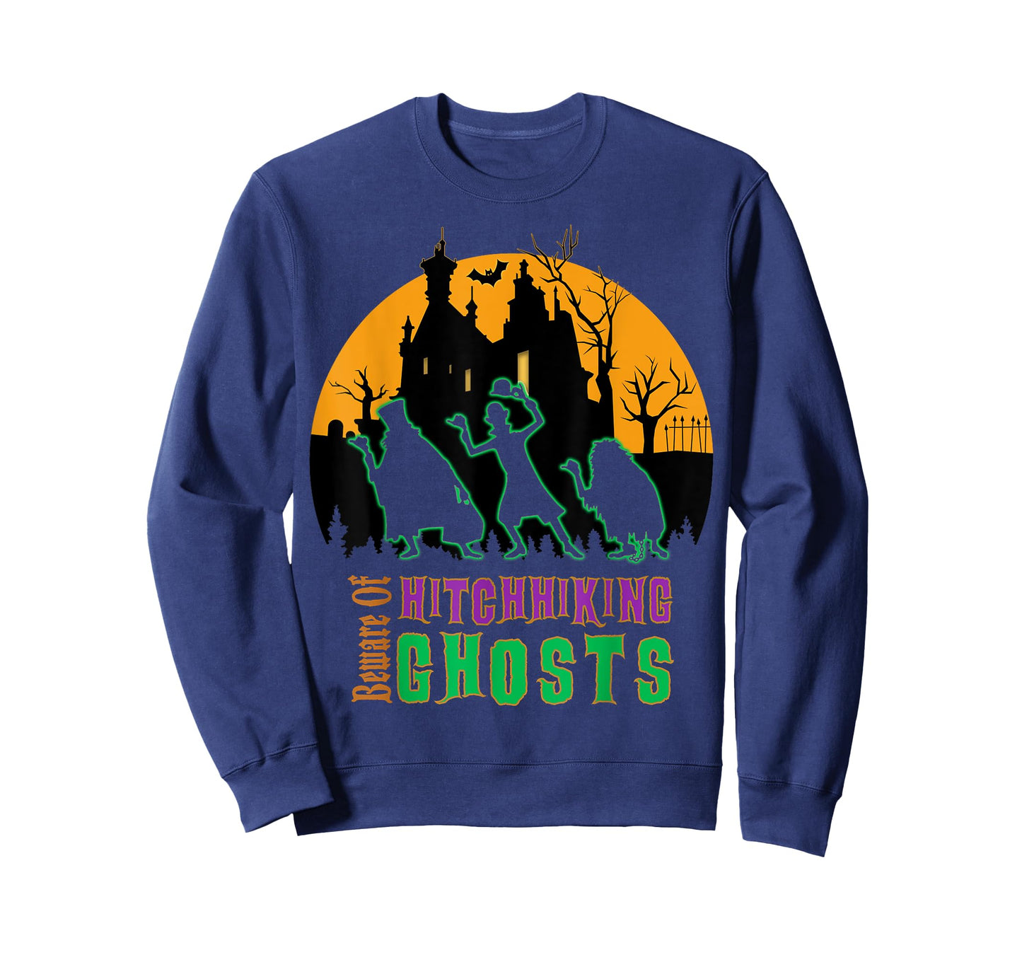 Beware Of Hitchhiking Ghosts Halloween T-Shirt