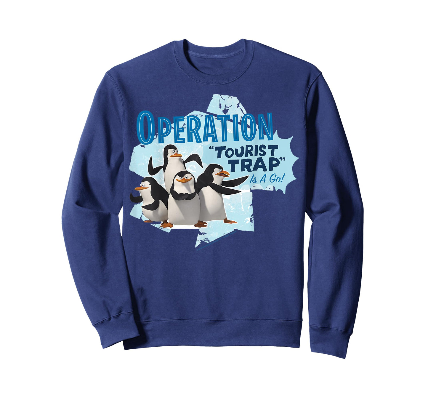 Madagascar Penguin Operation Tourist Trap Text Poster T-Shirt
