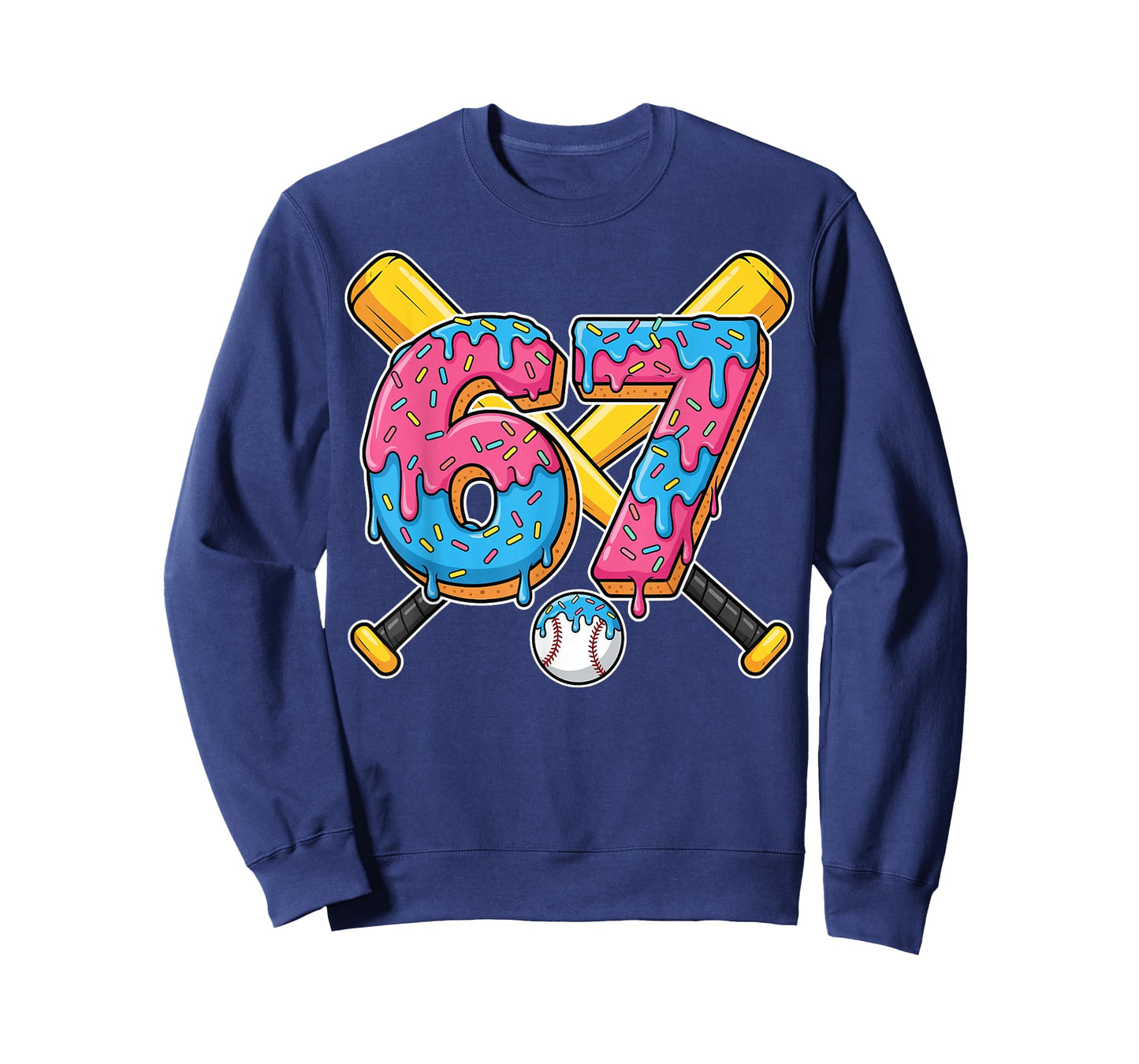 Baseball Drip Number 67 Player 67th Birthday Meme Gen Alpha T-Shirt